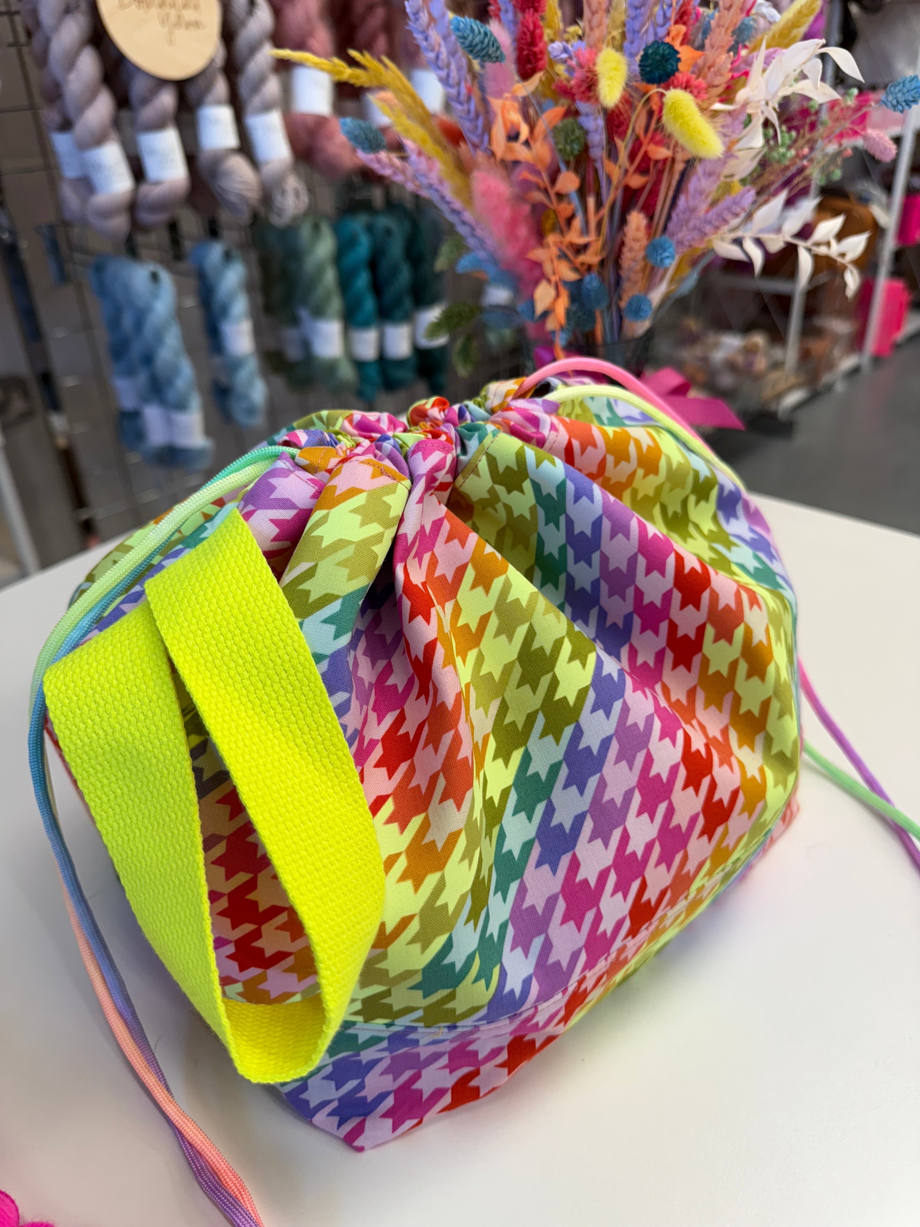 Made to order - Project Bag Style 01 - The Big Flock exclusive Neon bag