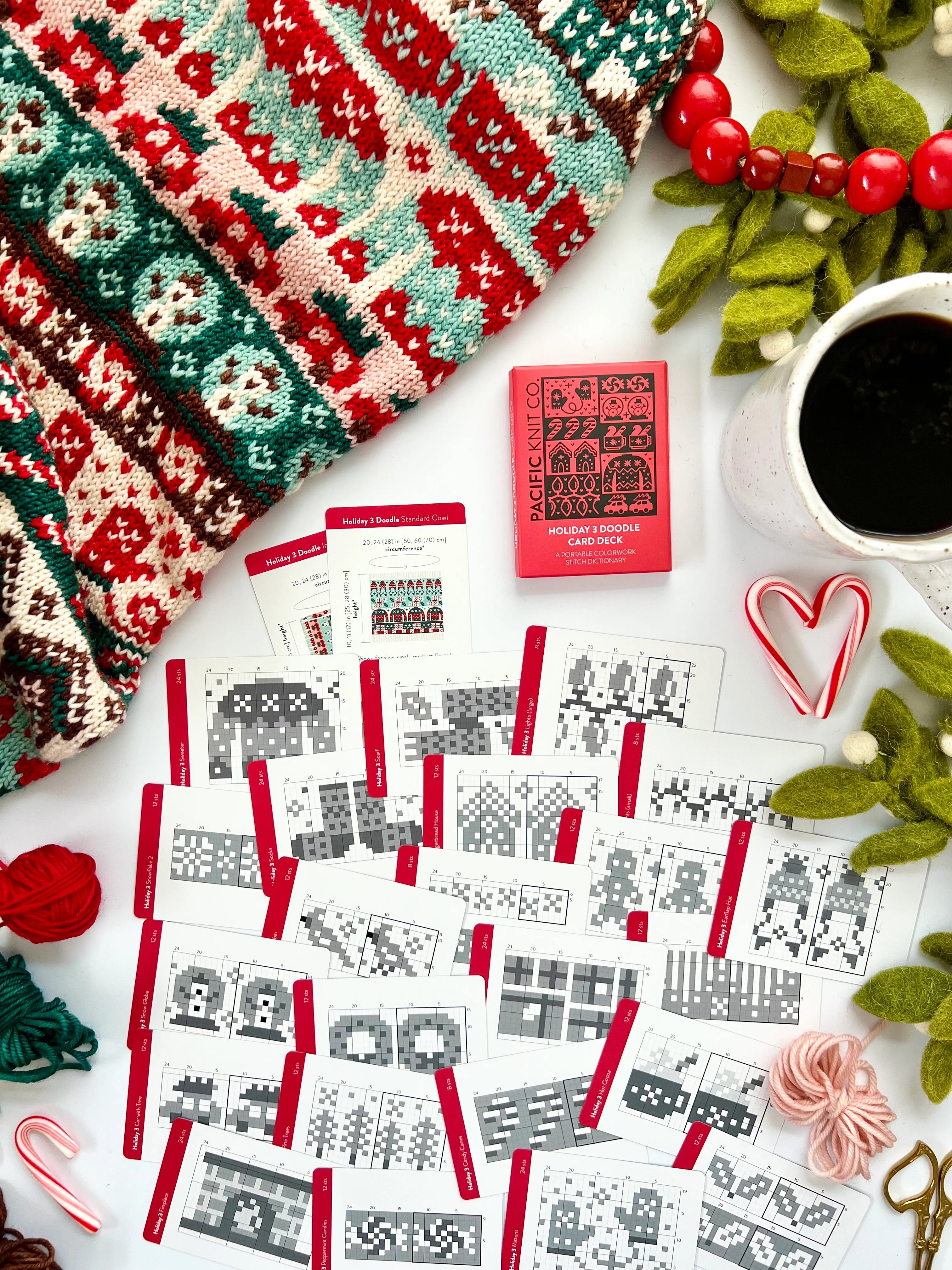 Holiday Doodle 3 Doodle Deck by Pacific Knit Co