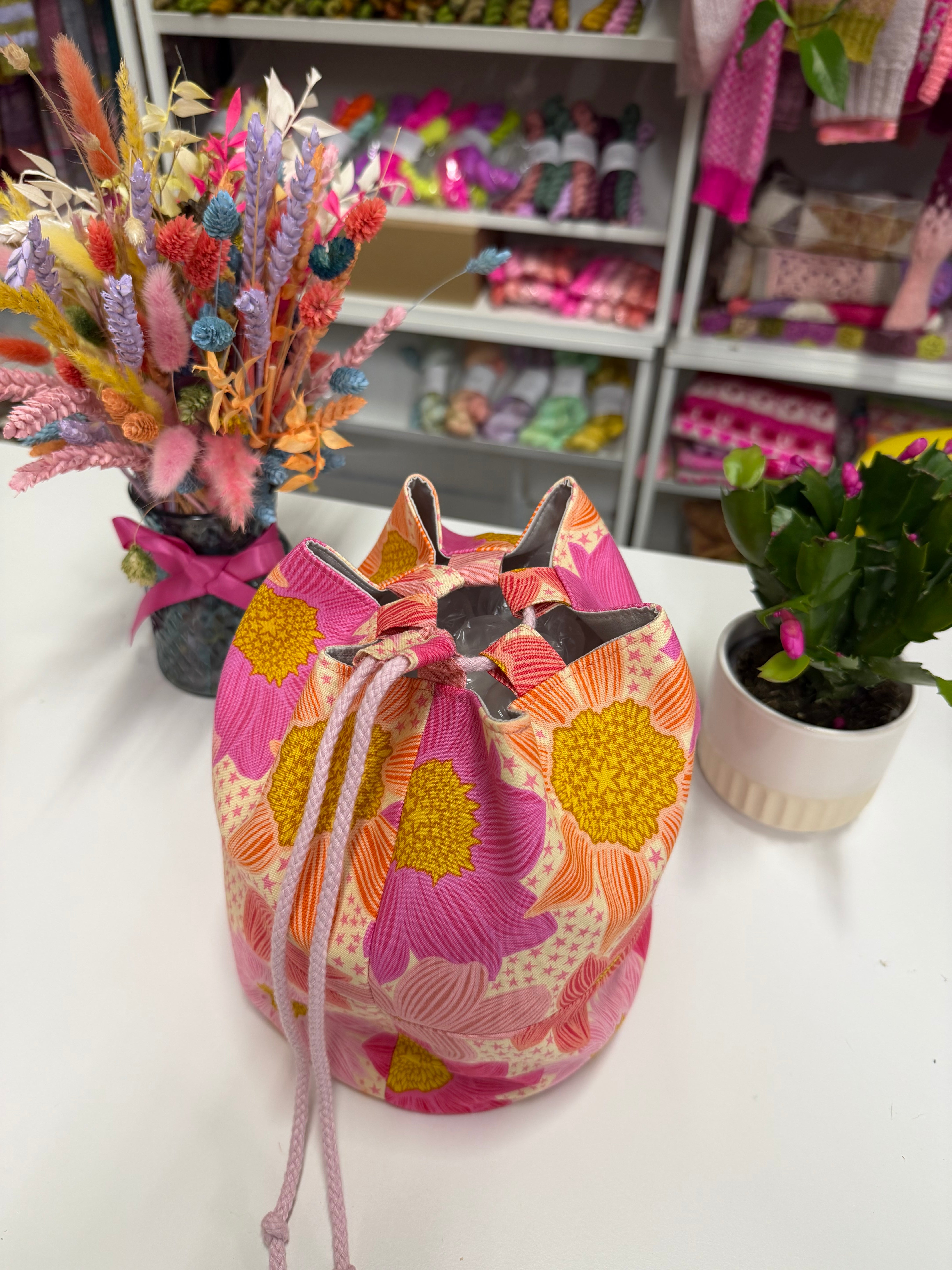 READY TO SHIP - Project Bag Style 05 -Zinnia Stars