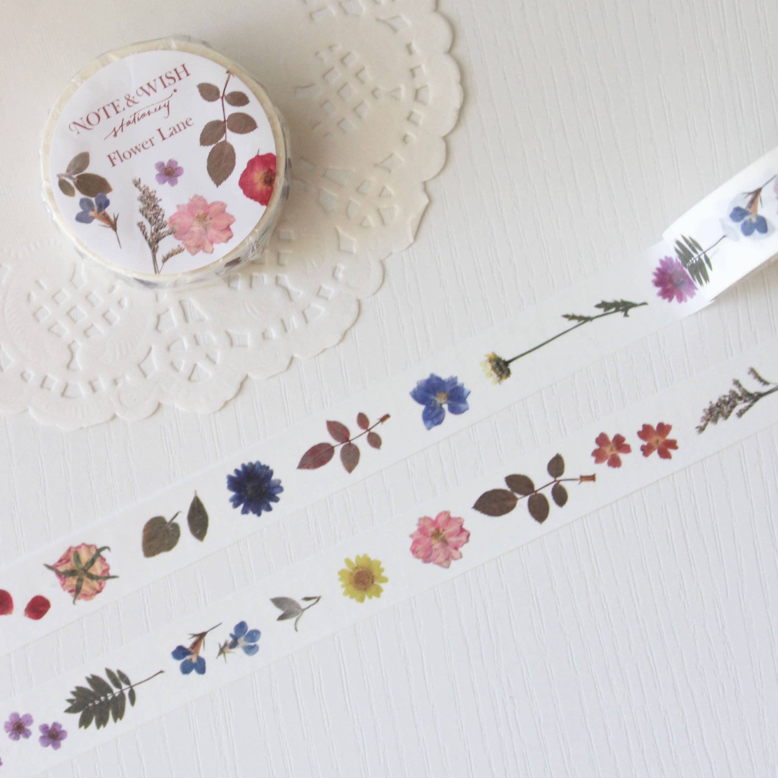 Pressed Flowers Washi Tape - Flower Lane Washi