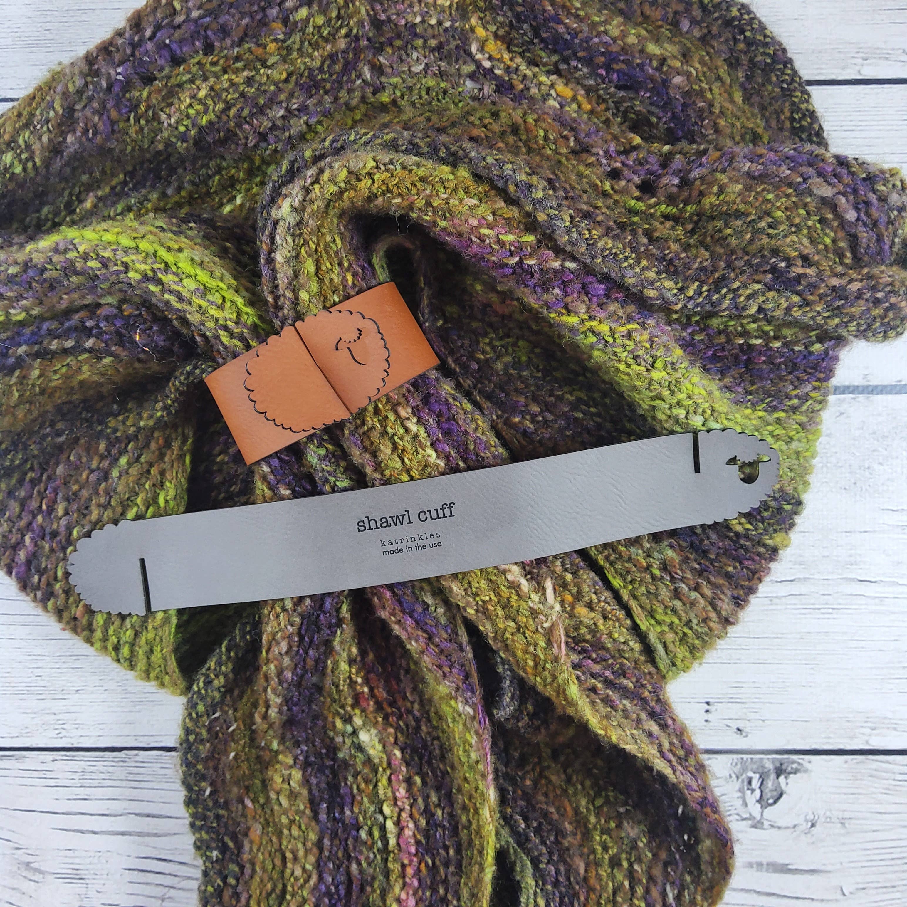 Katrinkles Sheep Shawl Cuff in Vegan Leather