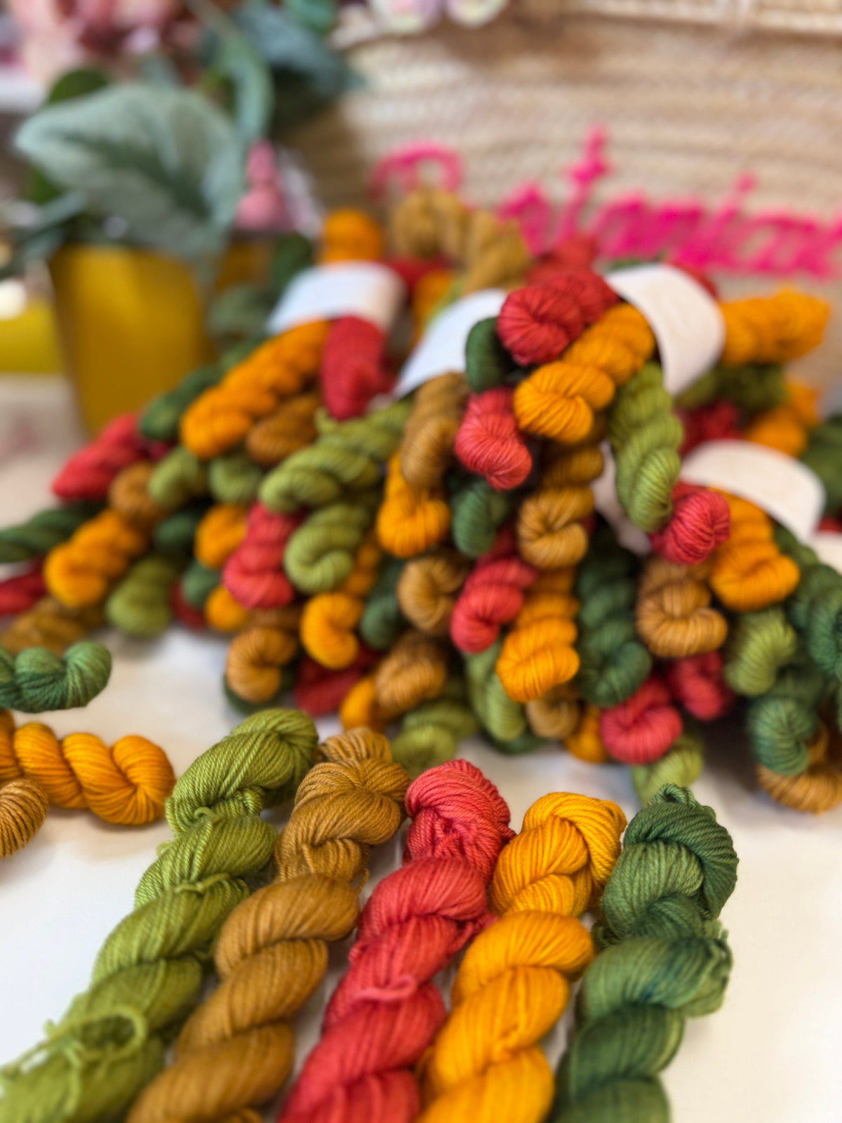 Dyed to order - A Woolen Affair - Leaf Peeping 5 x 20g Mini Skein Set