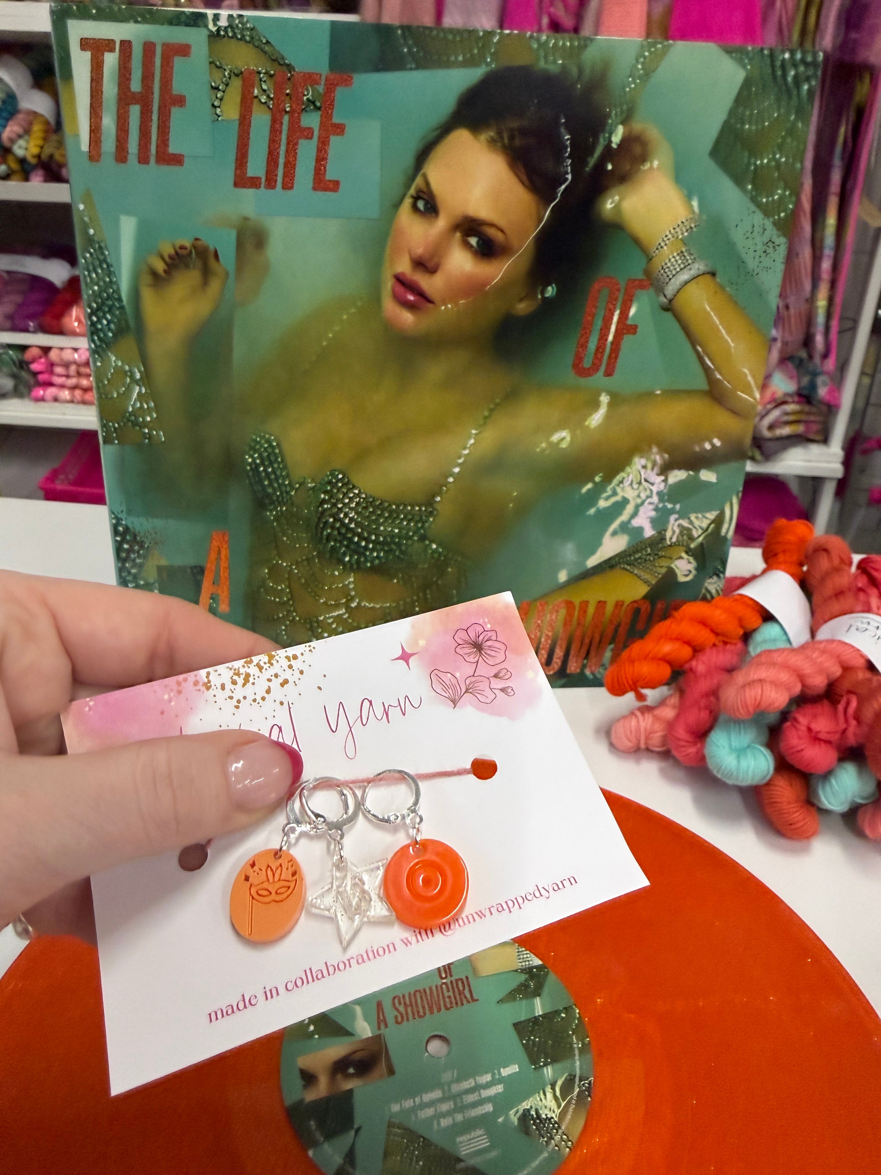 The Life of a Showgirl Taylor Swift - Stitch markers / progress keepers