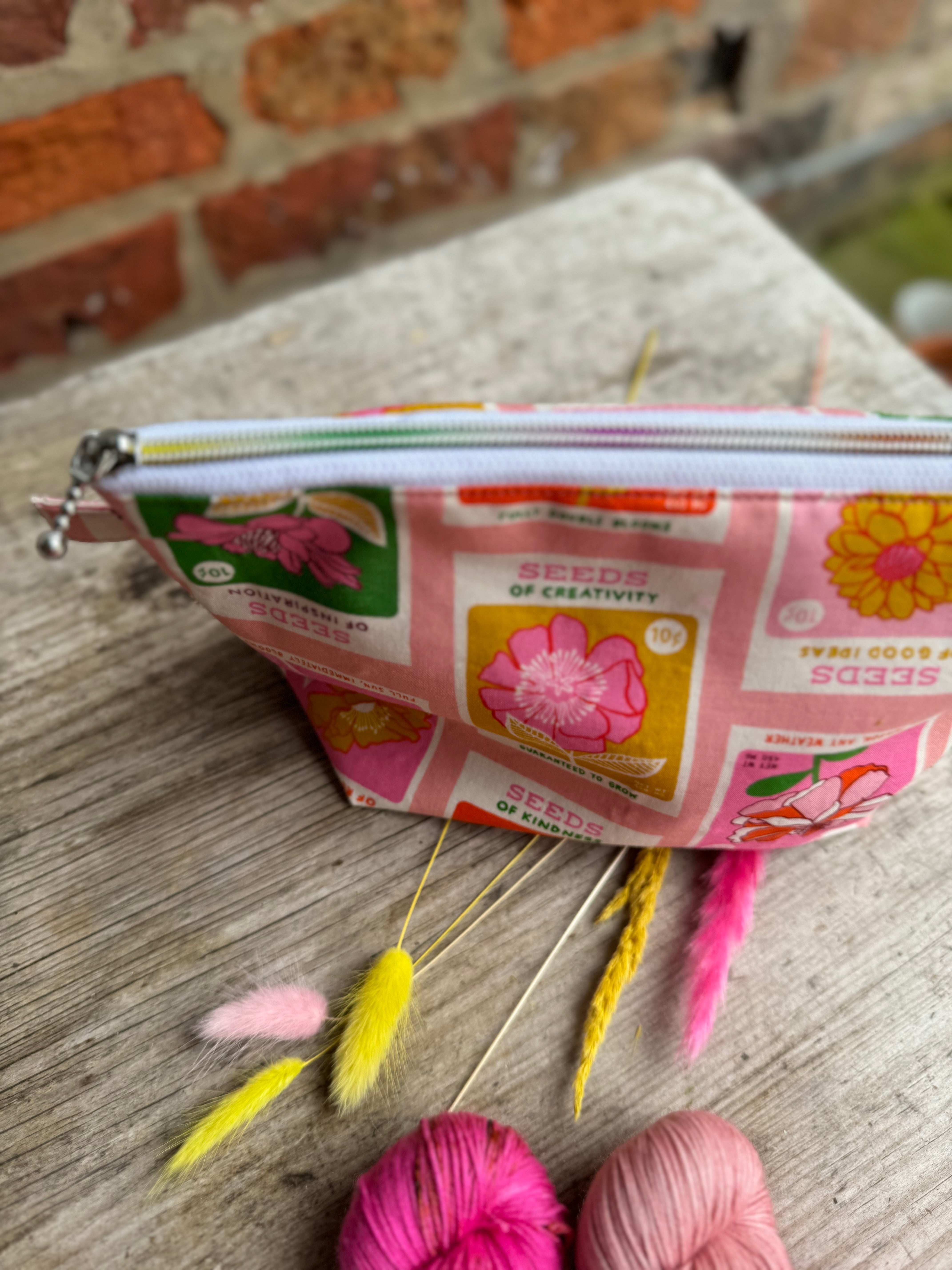 Zip Project Bag Style - Seed Packet Design