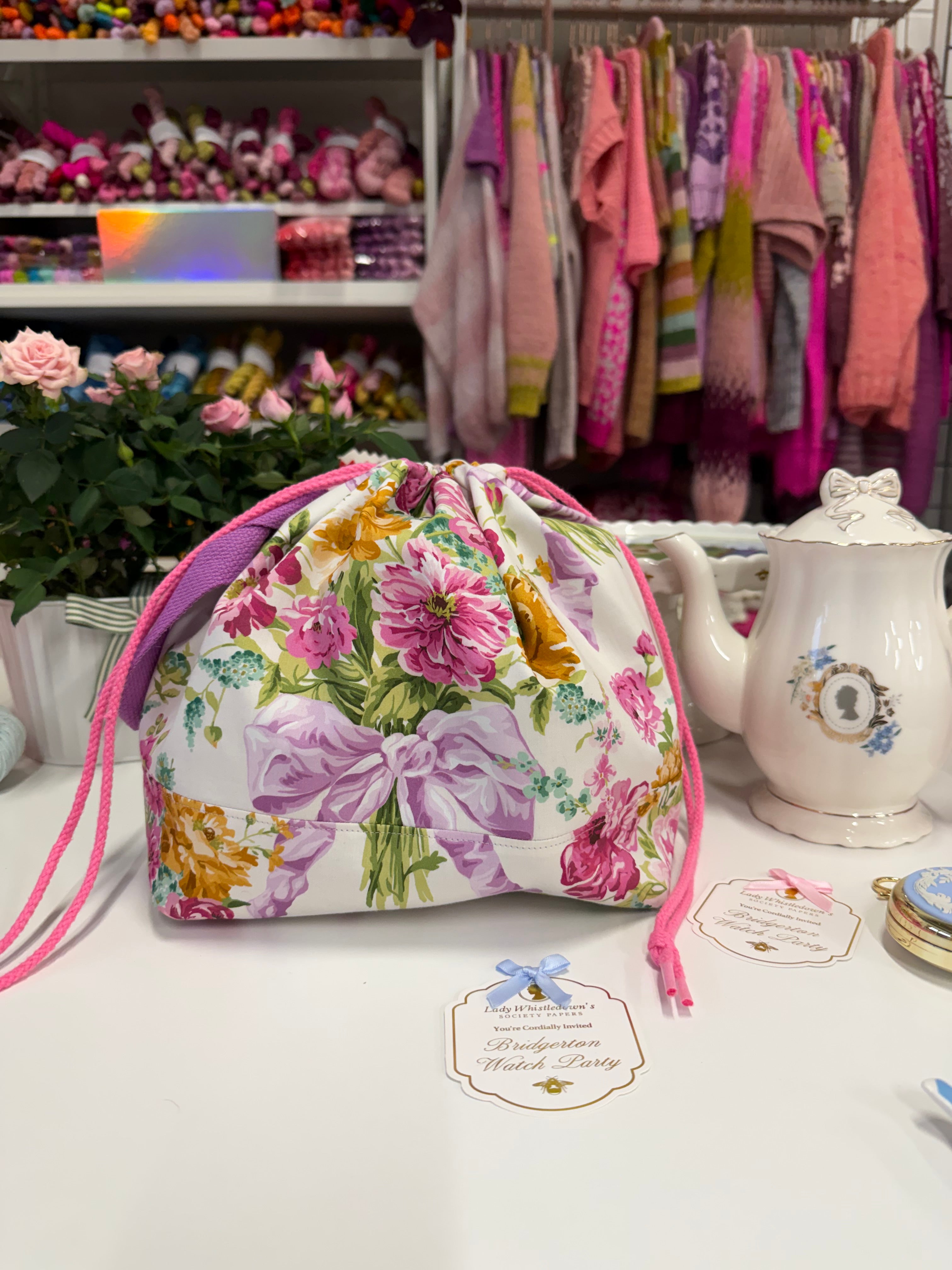 Made to order - Project Bag Style 01 - Liberty London Bridgerton Bouquet