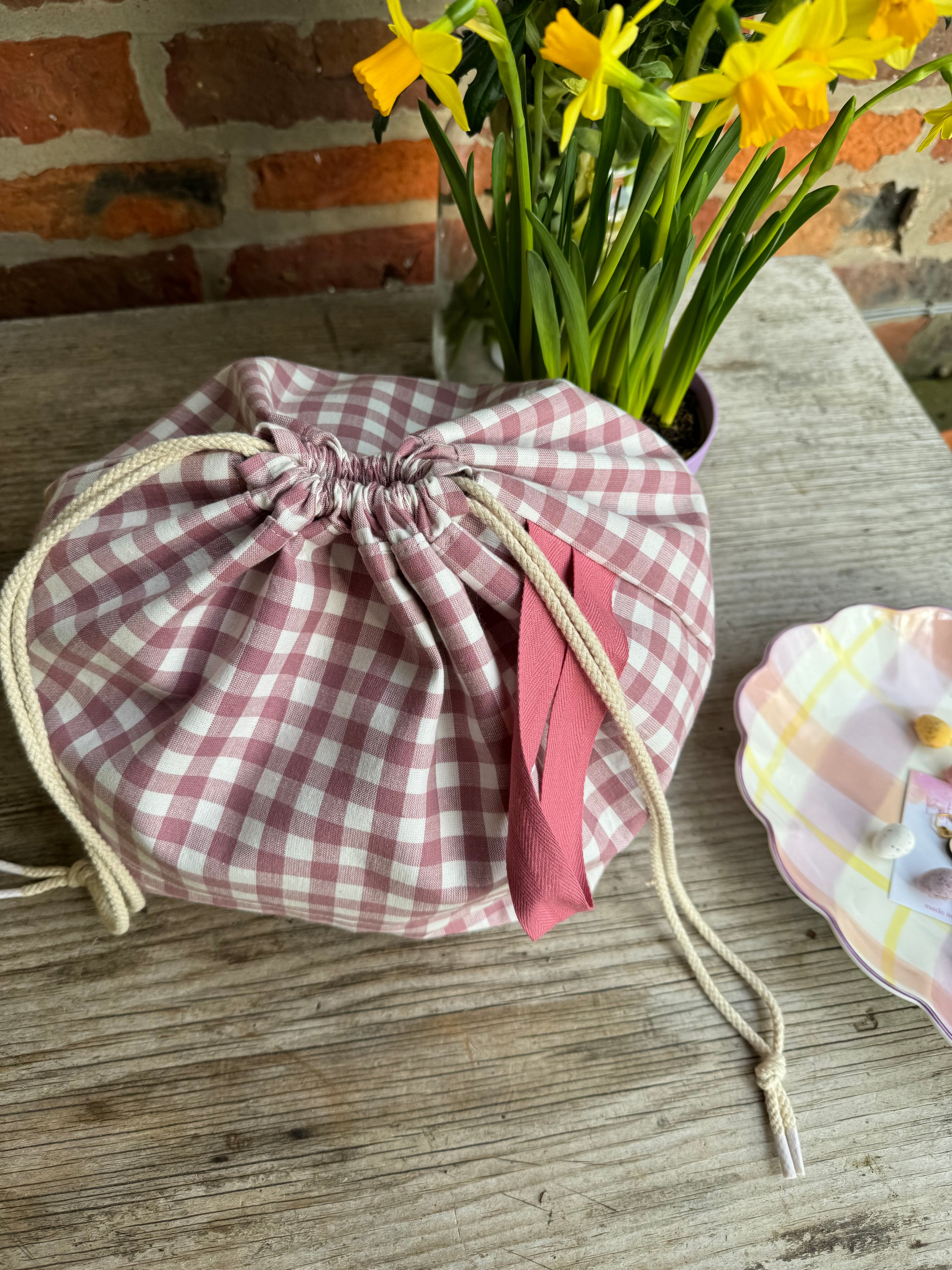 Project Bag Style 01 -  Mauve Gingham