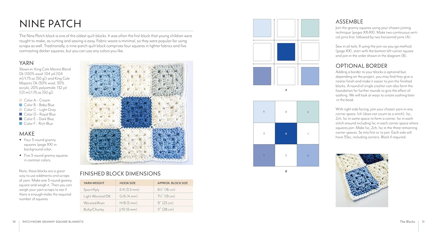 Patchwork Granny Square Blankets book by Anita Gibney