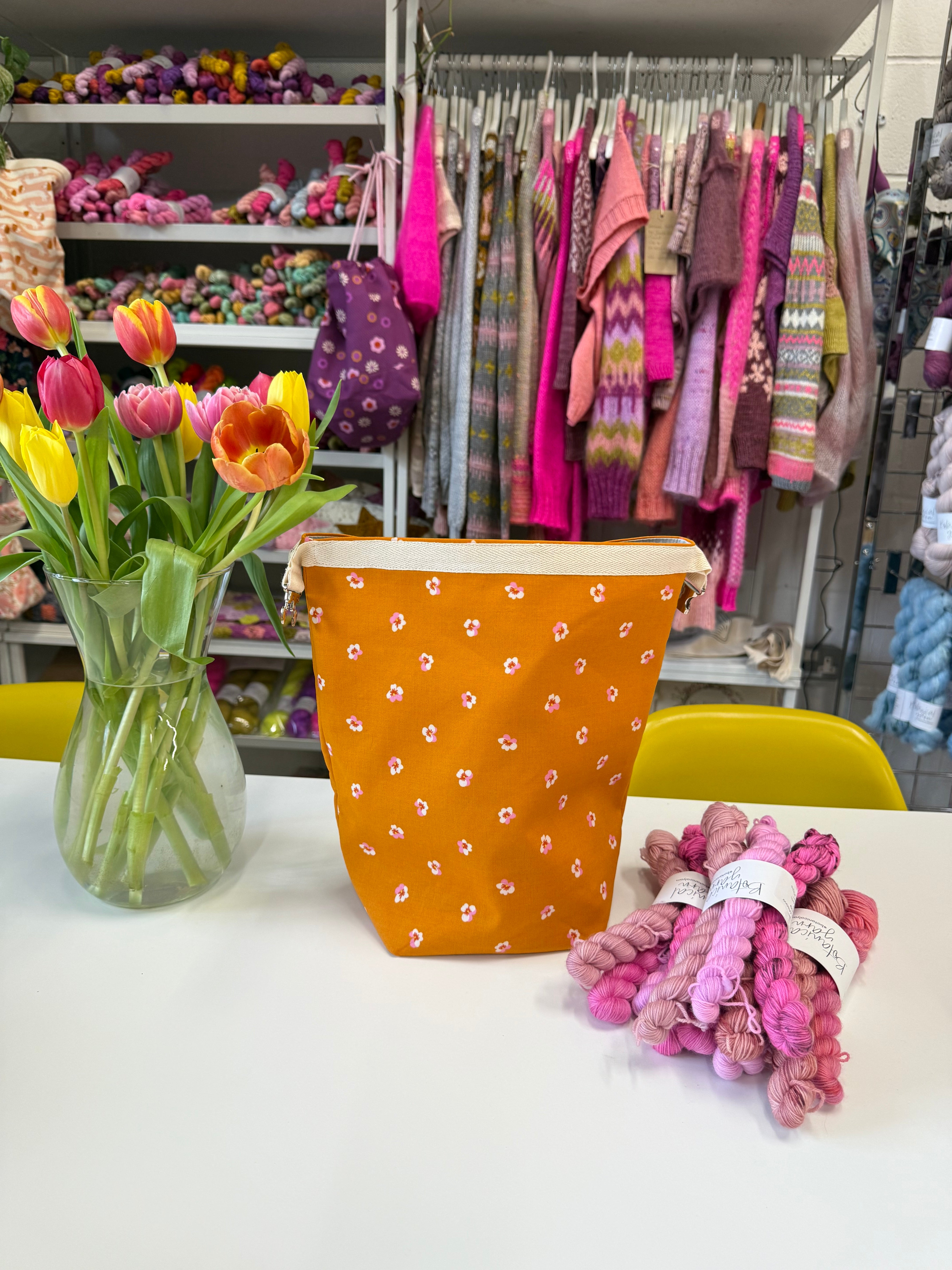 Made to order - Project Bag Style 04 - Roll Top - Viola