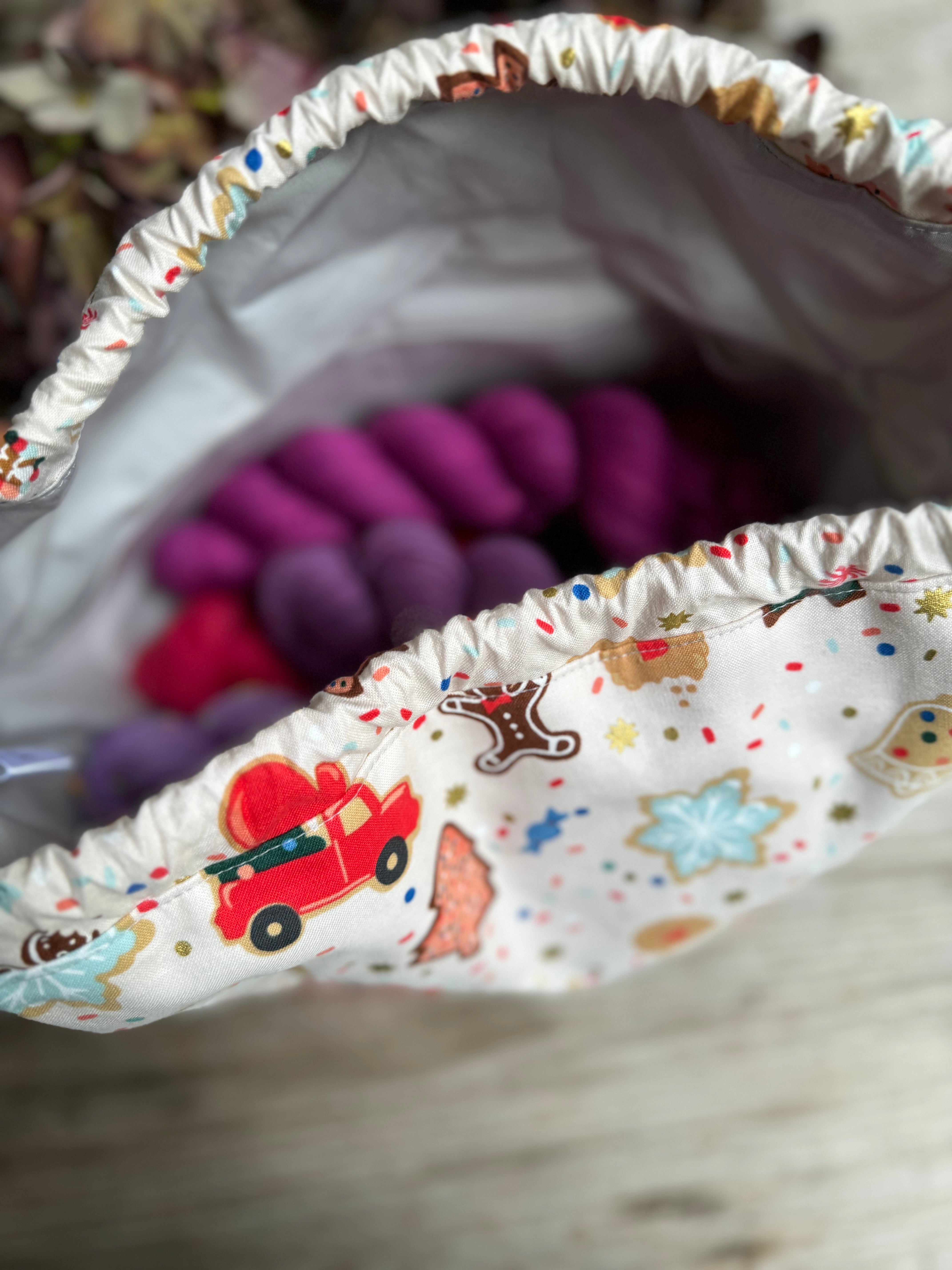 Made to order - Project Bag Style 01 - Festive Cookies