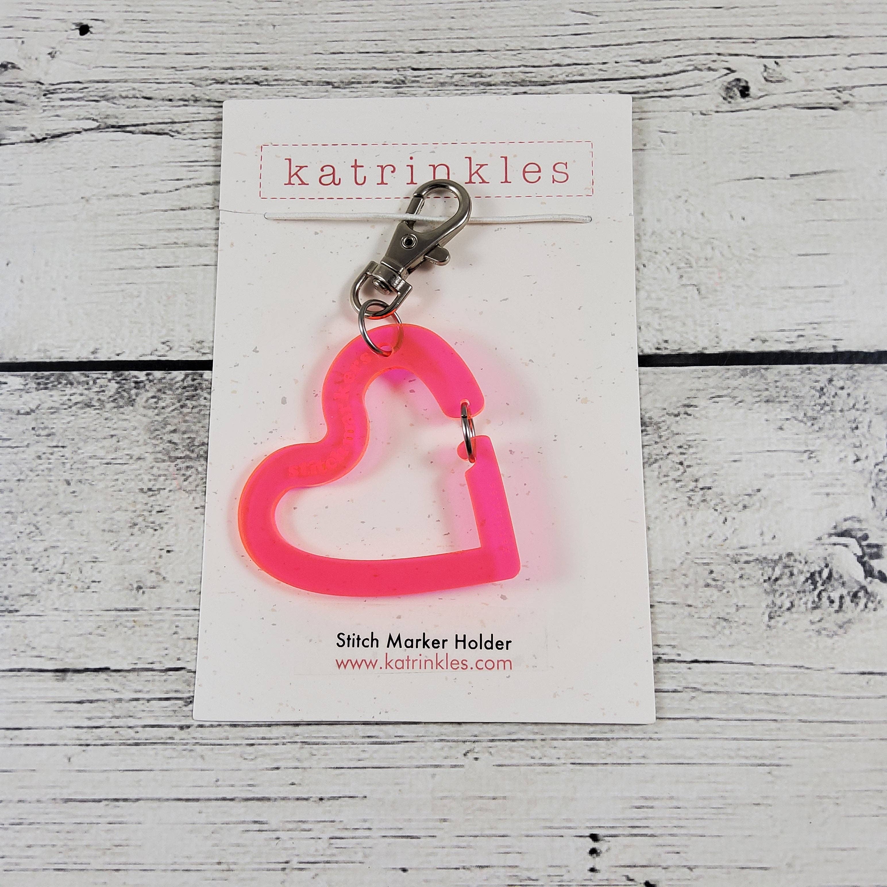 Katrinkles Heart Stitch Marker Holder