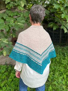 Salvia Sollys Shawl kit by Twinset & Purl