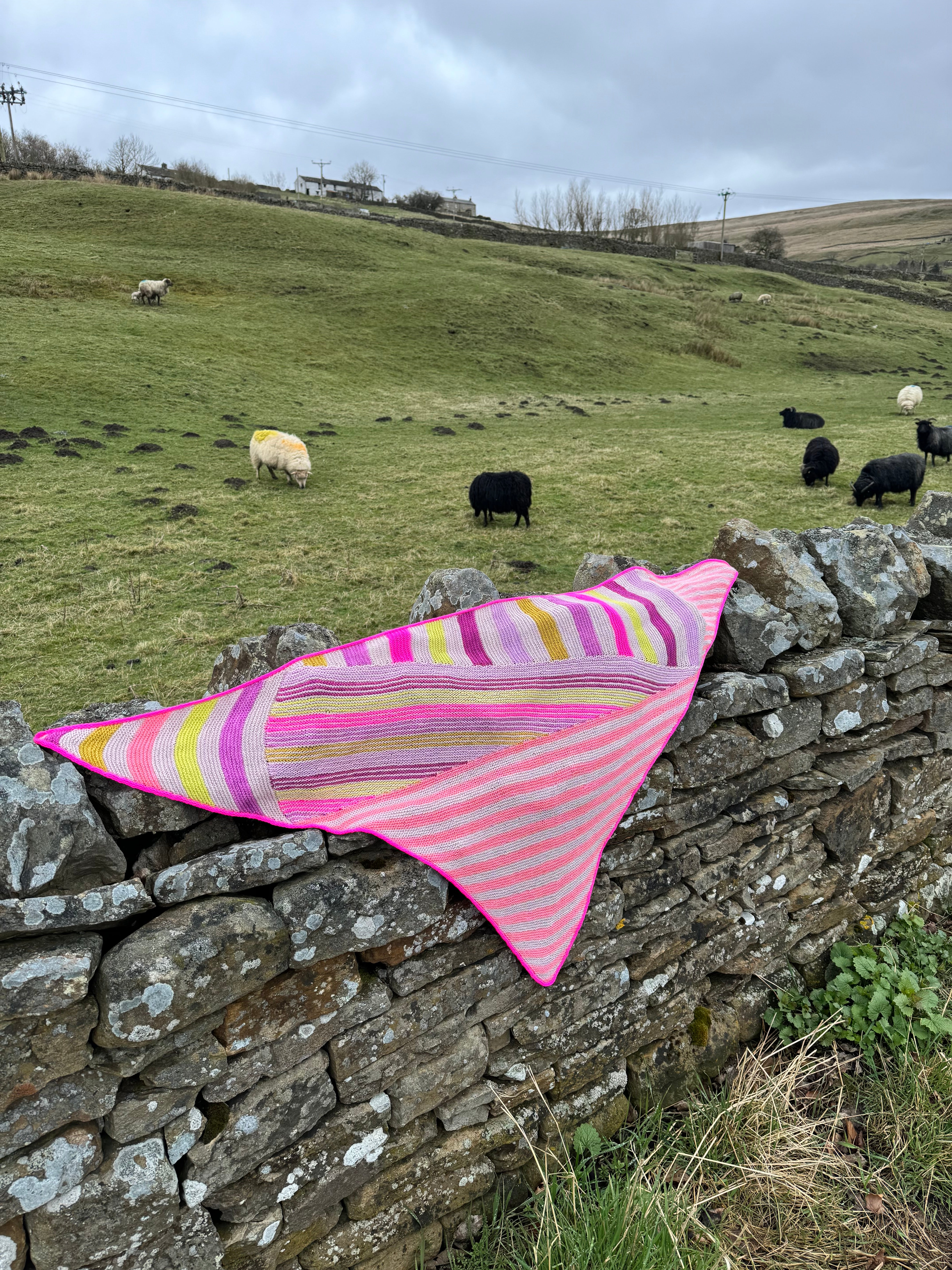 Stripeometry Shawl kit by Stephen West
