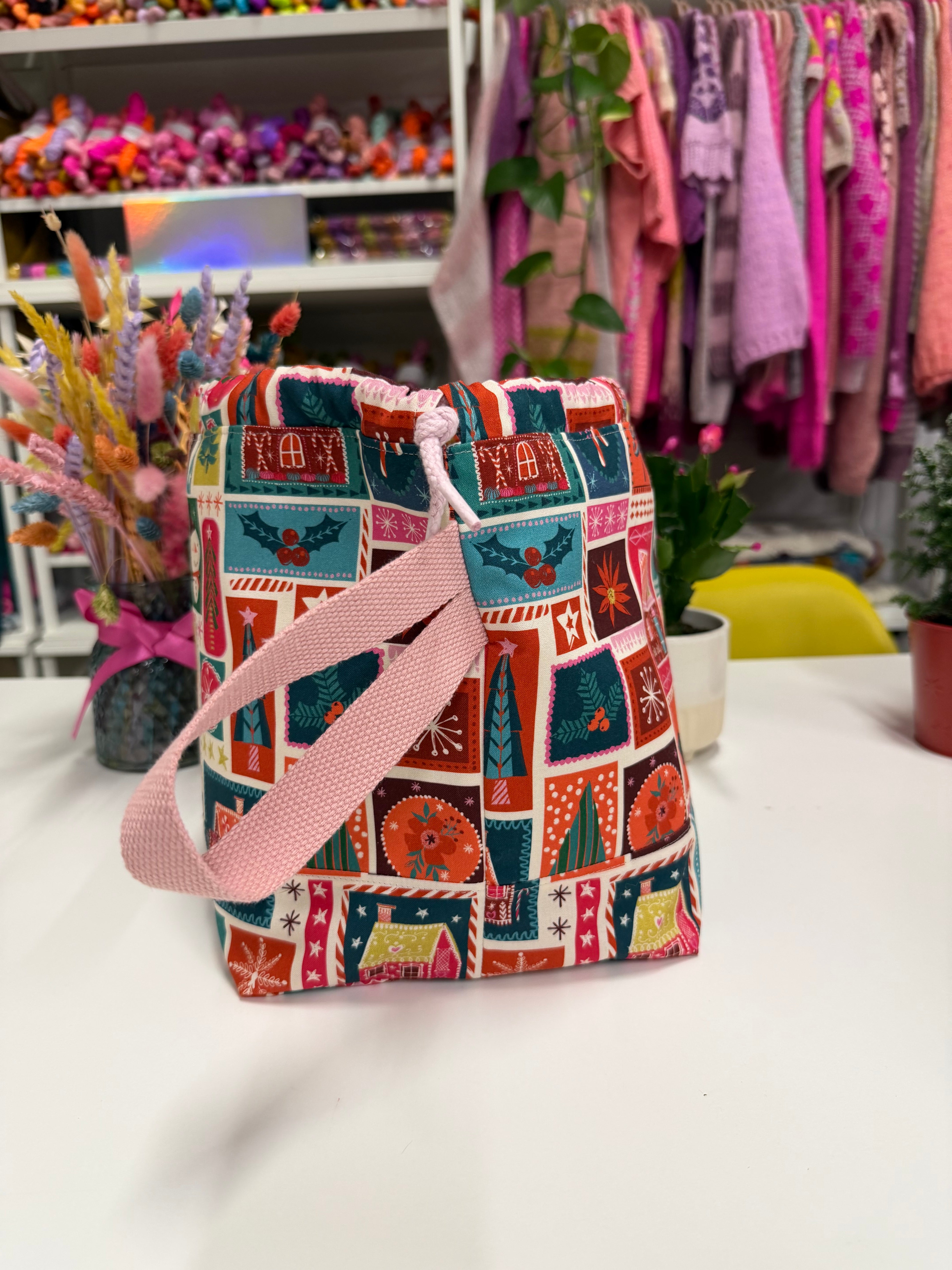 PREORDER - Project Bag Style 01 - Christmas Patchwork