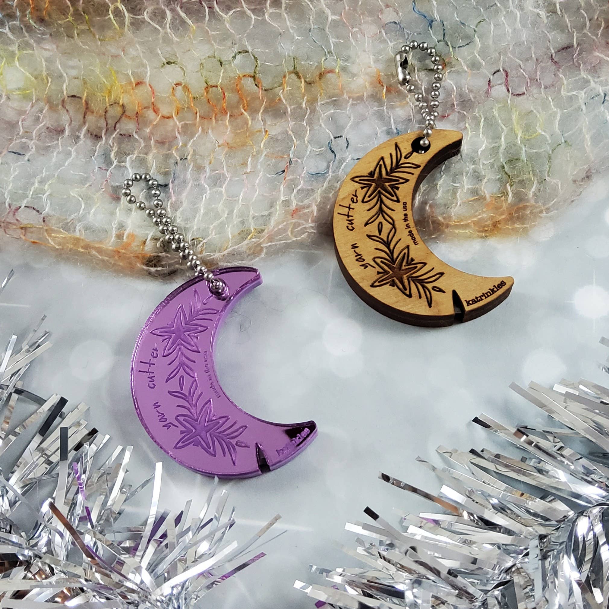 Katrinkles 2025 Holiday Collection - Moon Shape Yarn Cutter