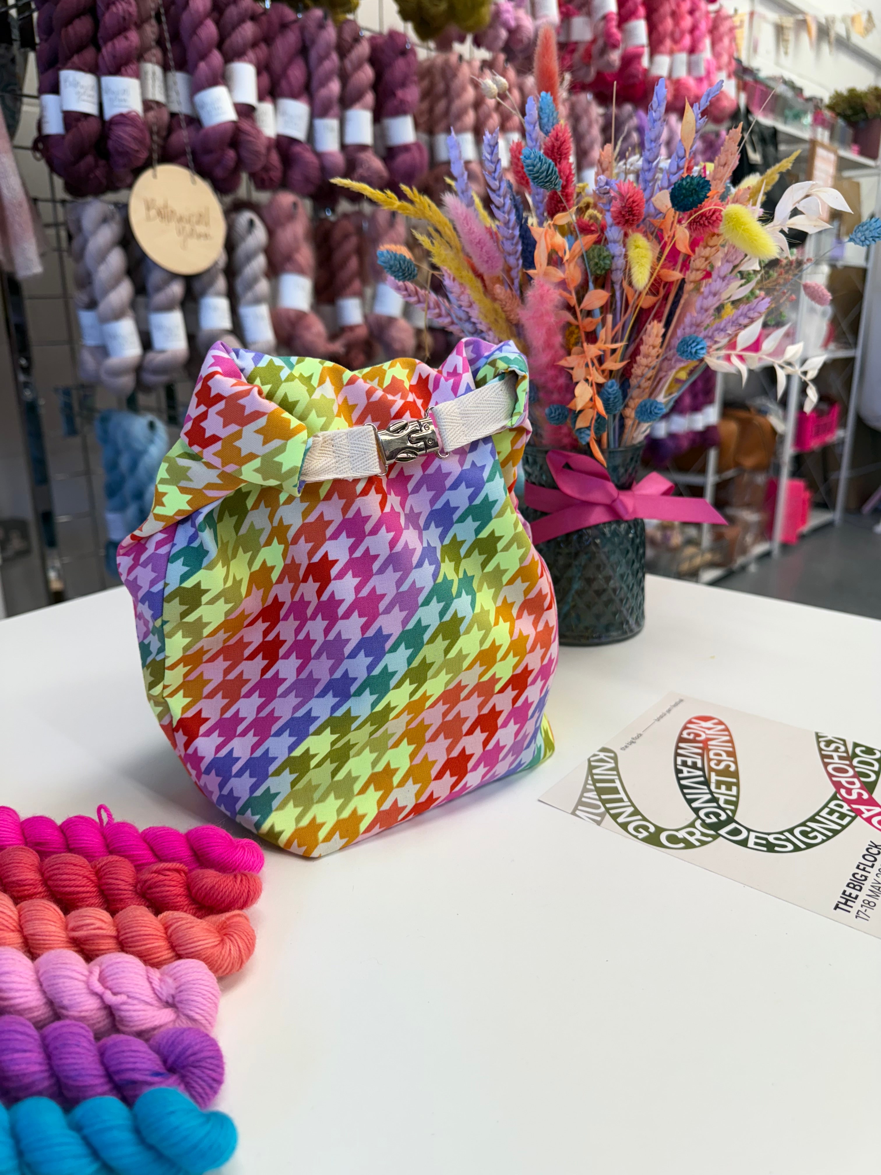 Made to order - Project Bag Style 04 - Roll Top - The Big Flock exclusive Neon bag