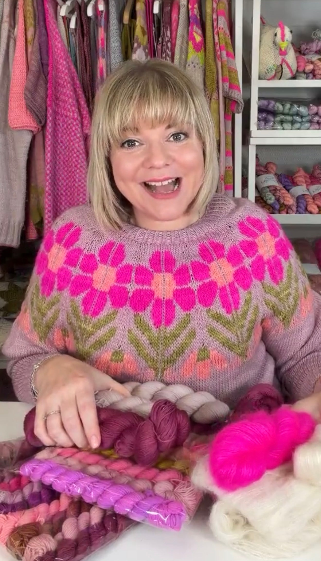 Harvest Flower Sweater Kit by Jessie Maed Designs – botanical yarn