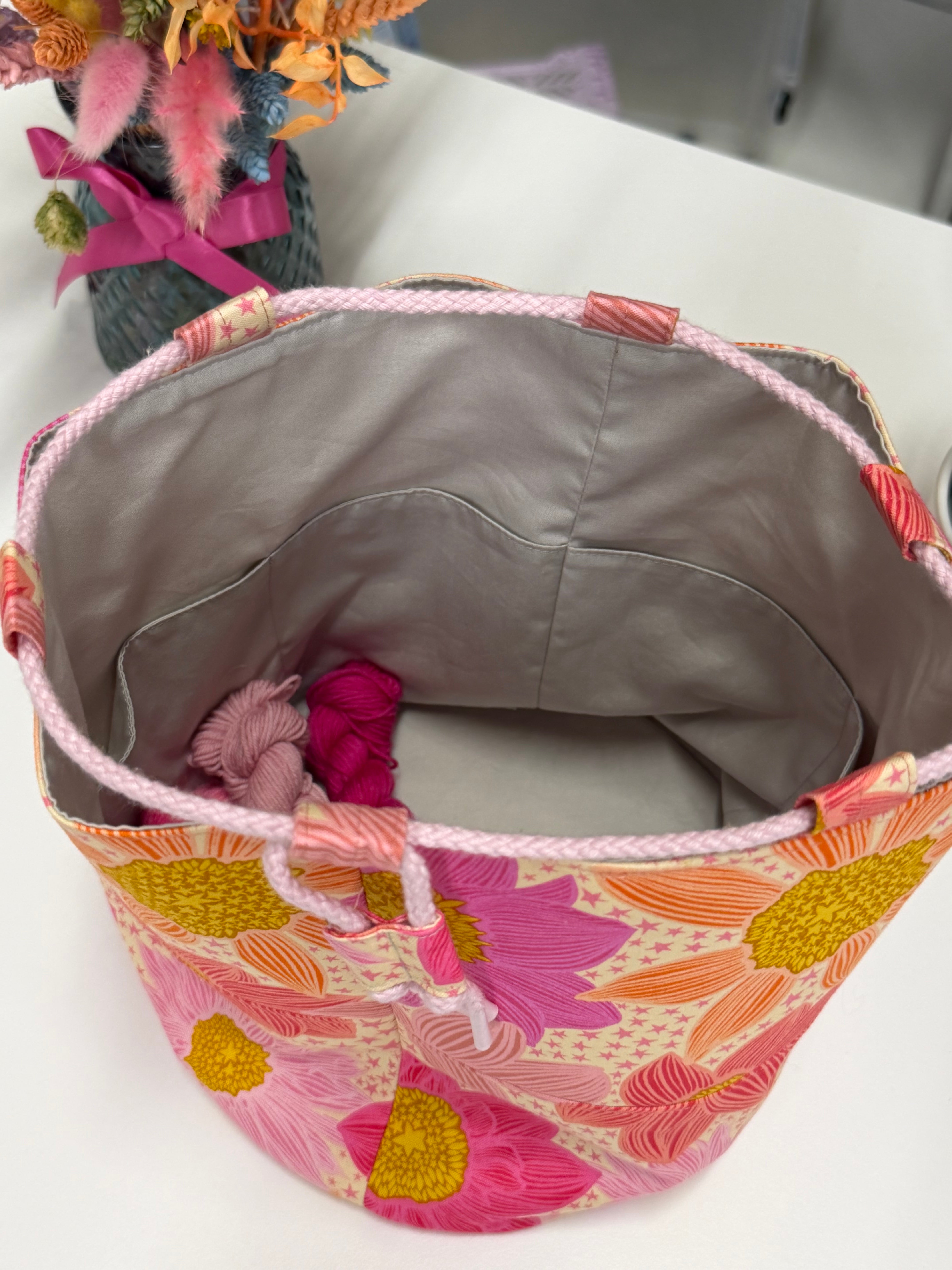 READY TO SHIP - Project Bag Style 05 -Zinnia Stars