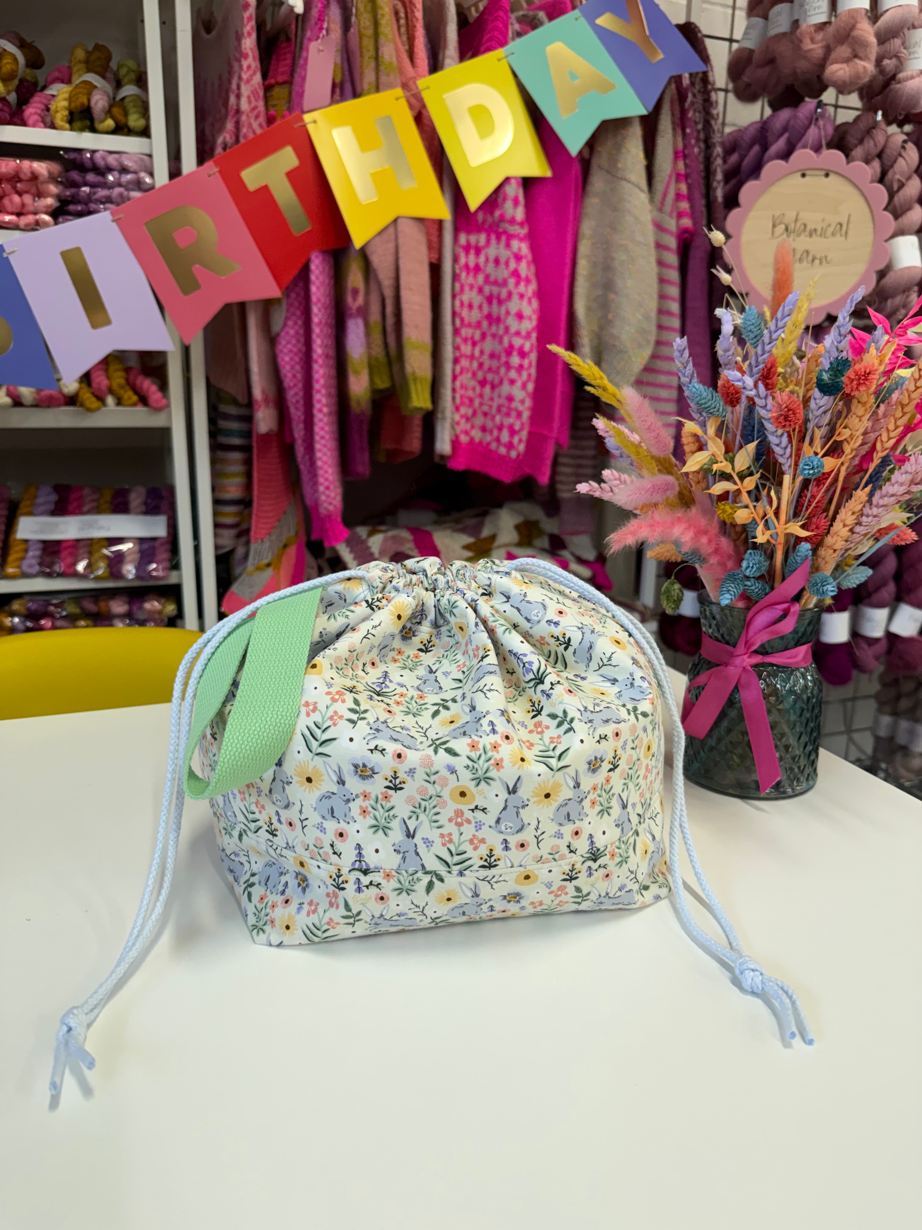 READY TO SHIP  - Project Bag Style 01 - Easter Bunnies