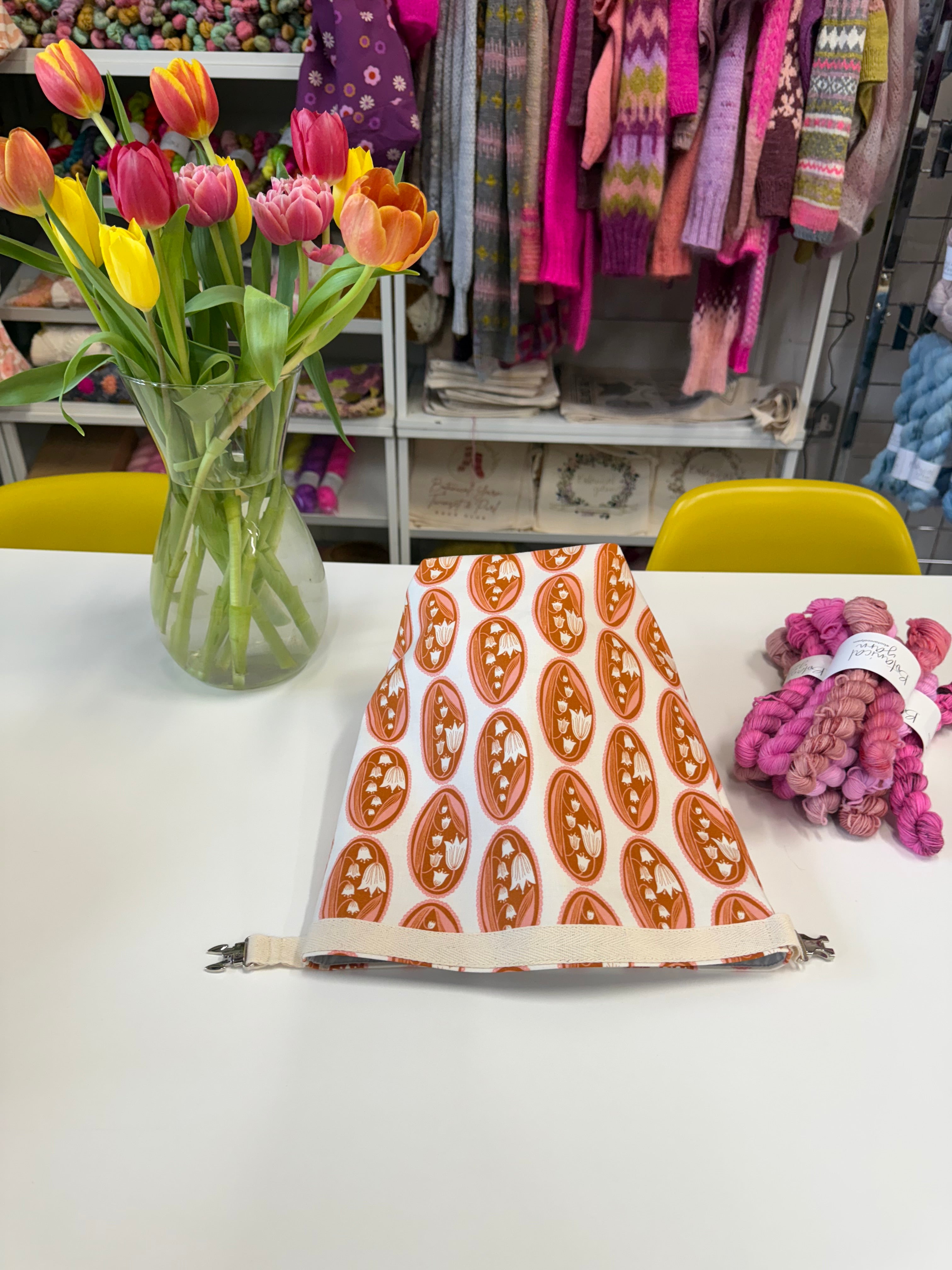 Made to order - Project Bag Style 04 - Roll Top - Lily of the Valley