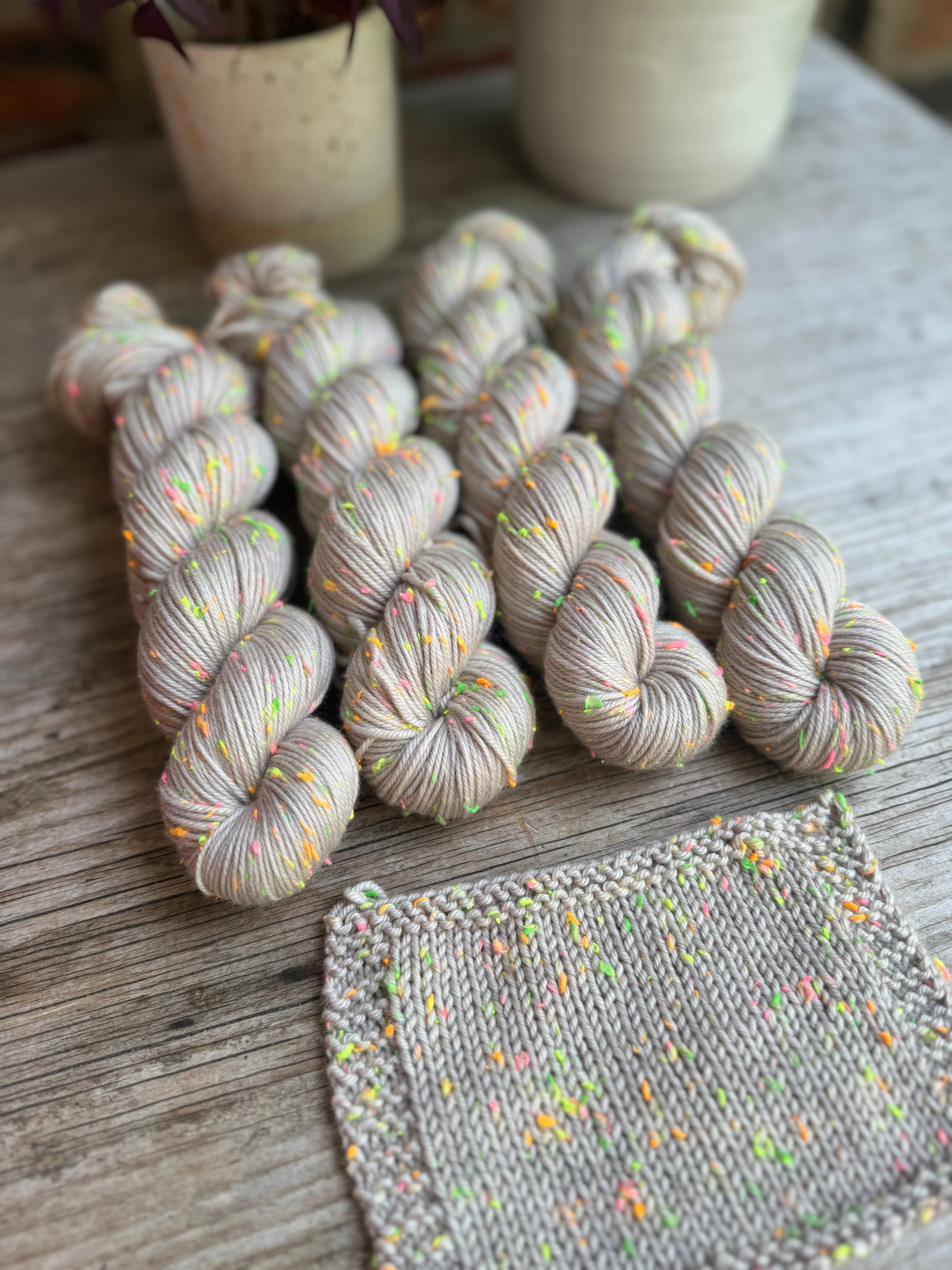 Pampas Grass Neon Nep yarn!