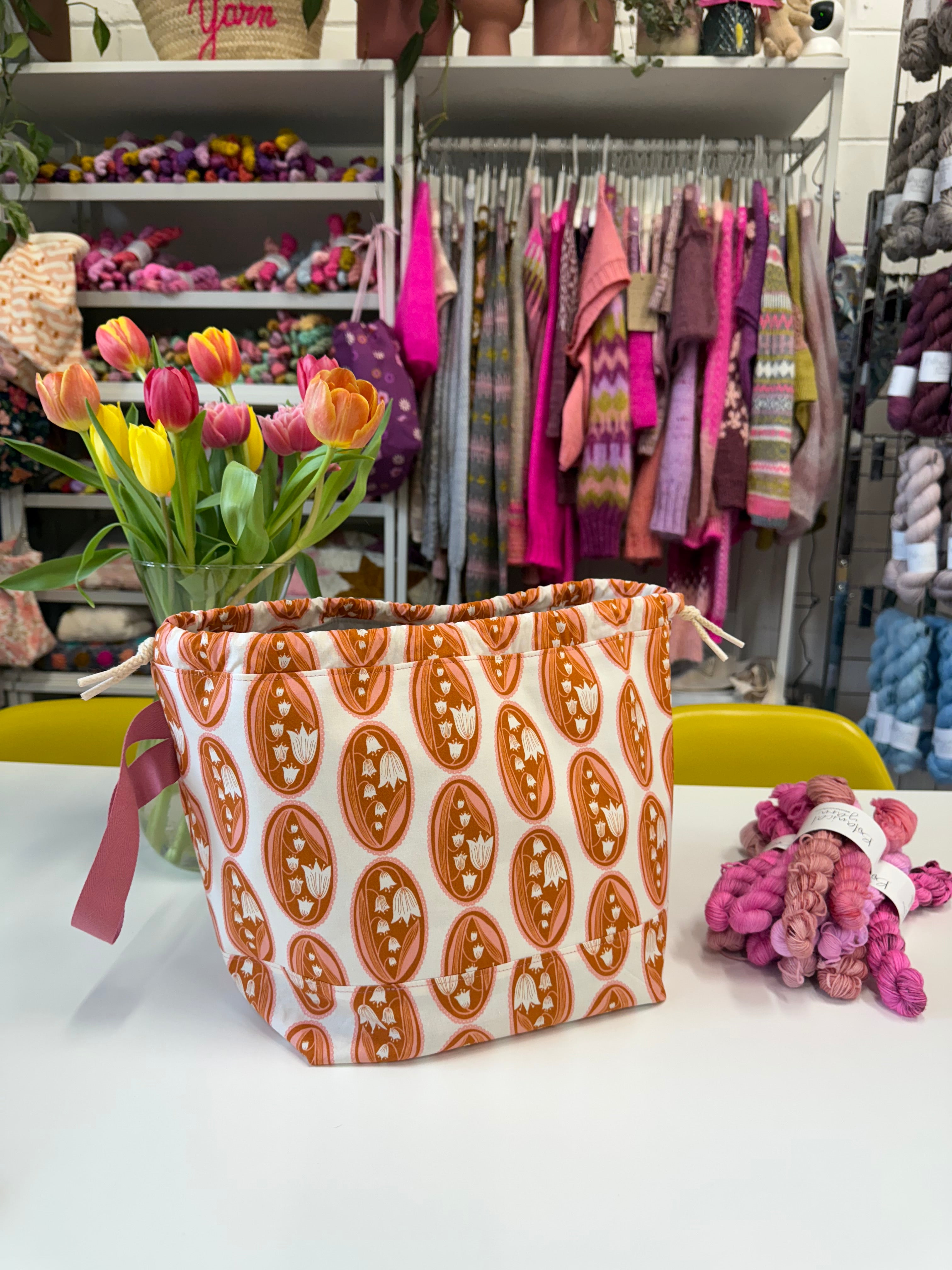 Made to order - Project Bag Style 01 - Lily of the Valley