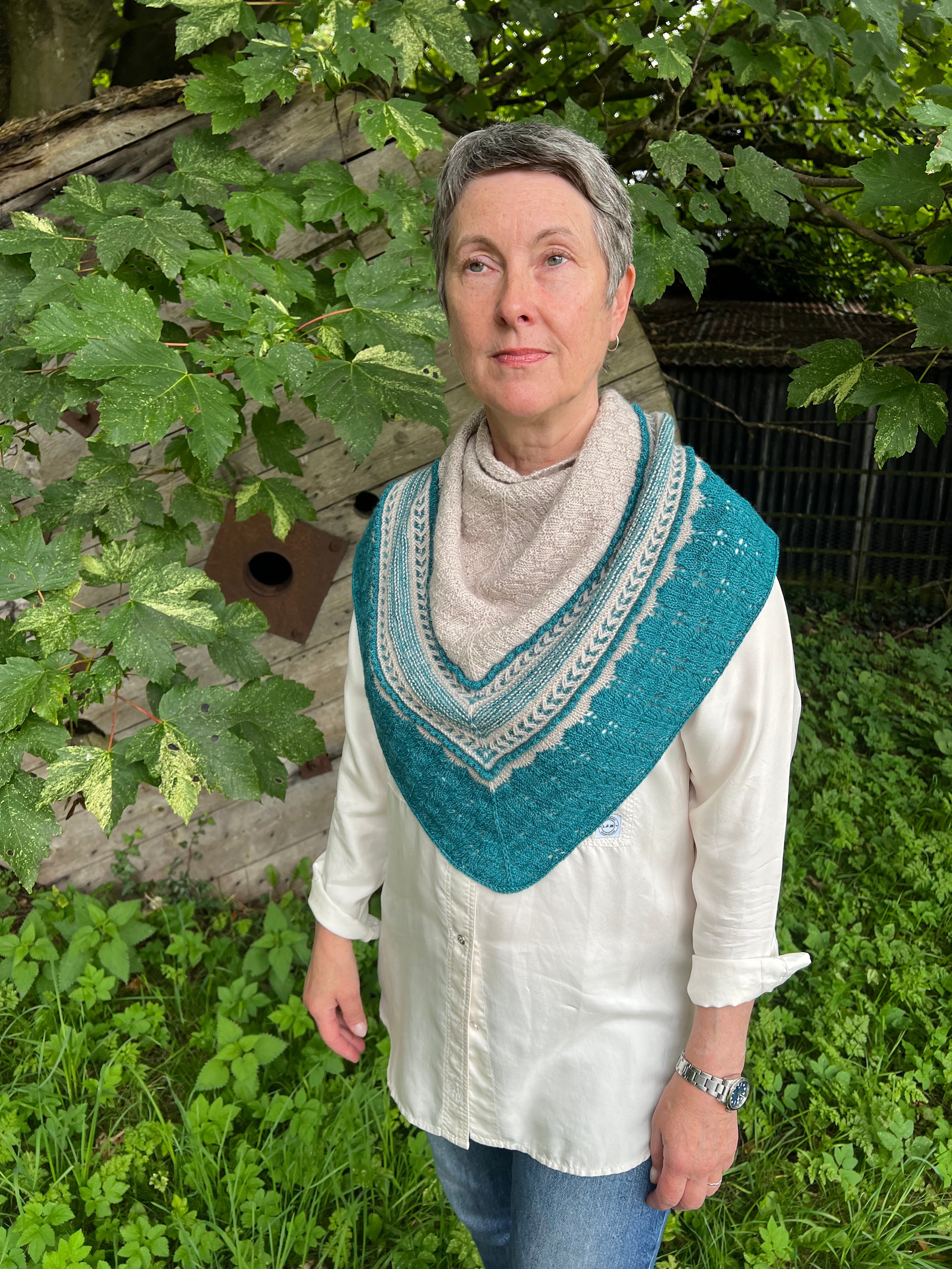 Salvia Sollys Shawl kit by Twinset & Purl