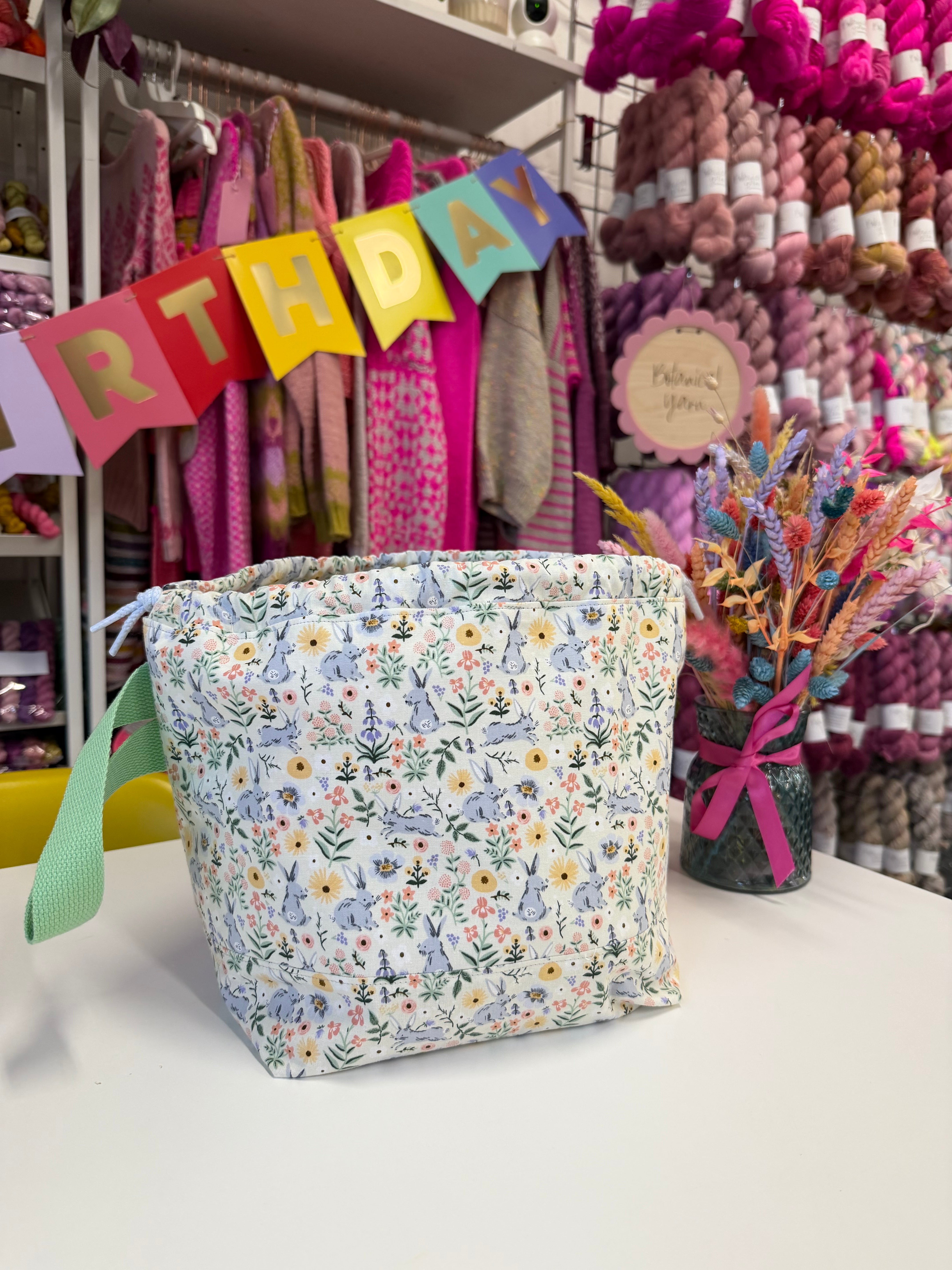 READY TO SHIP  - Project Bag Style 01 - Easter Bunnies