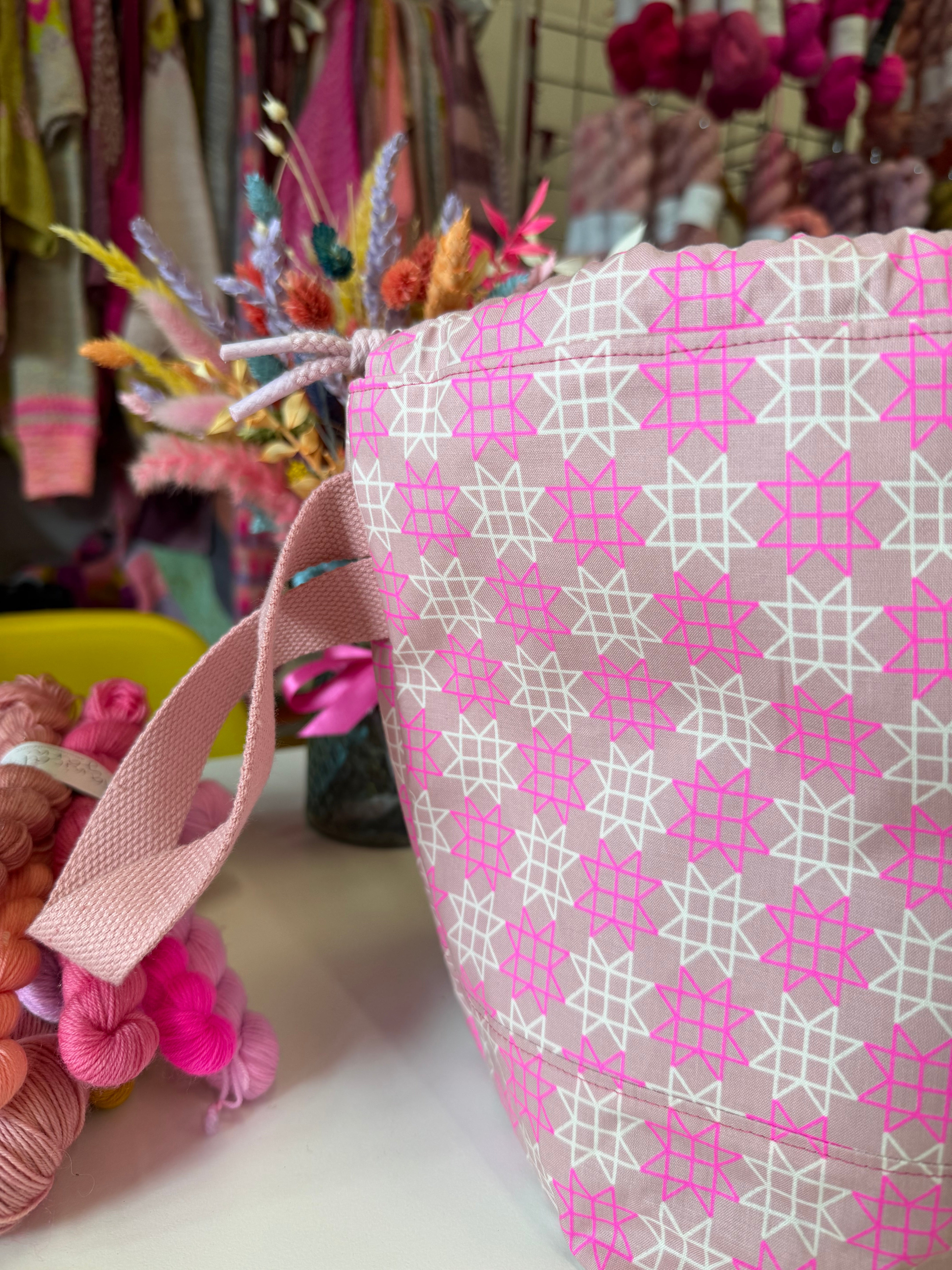 Made to order - Project Bag Style 01 - Quilt Stars