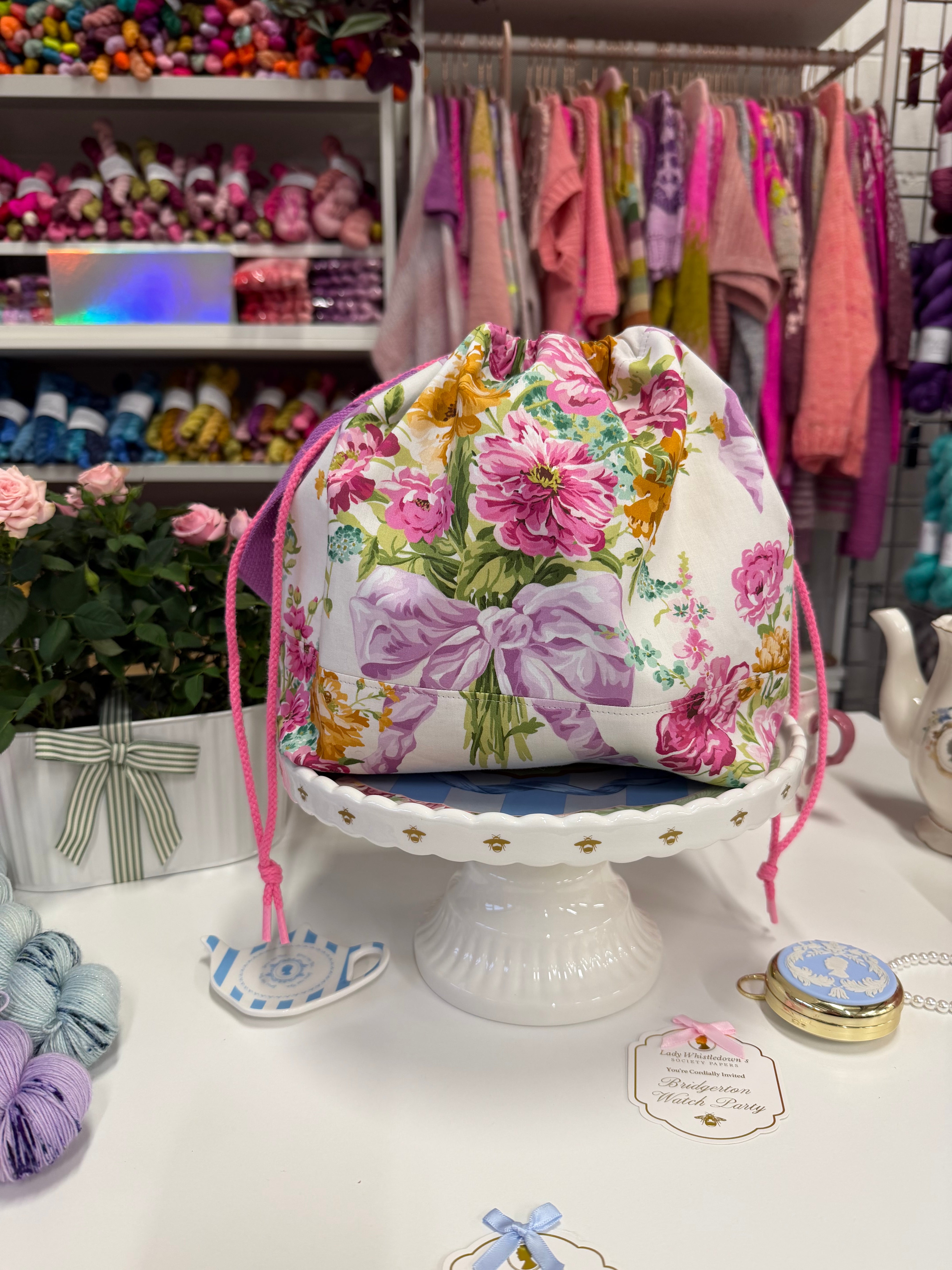 Made to order - Project Bag Style 01 - Liberty London Bridgerton Bouquet