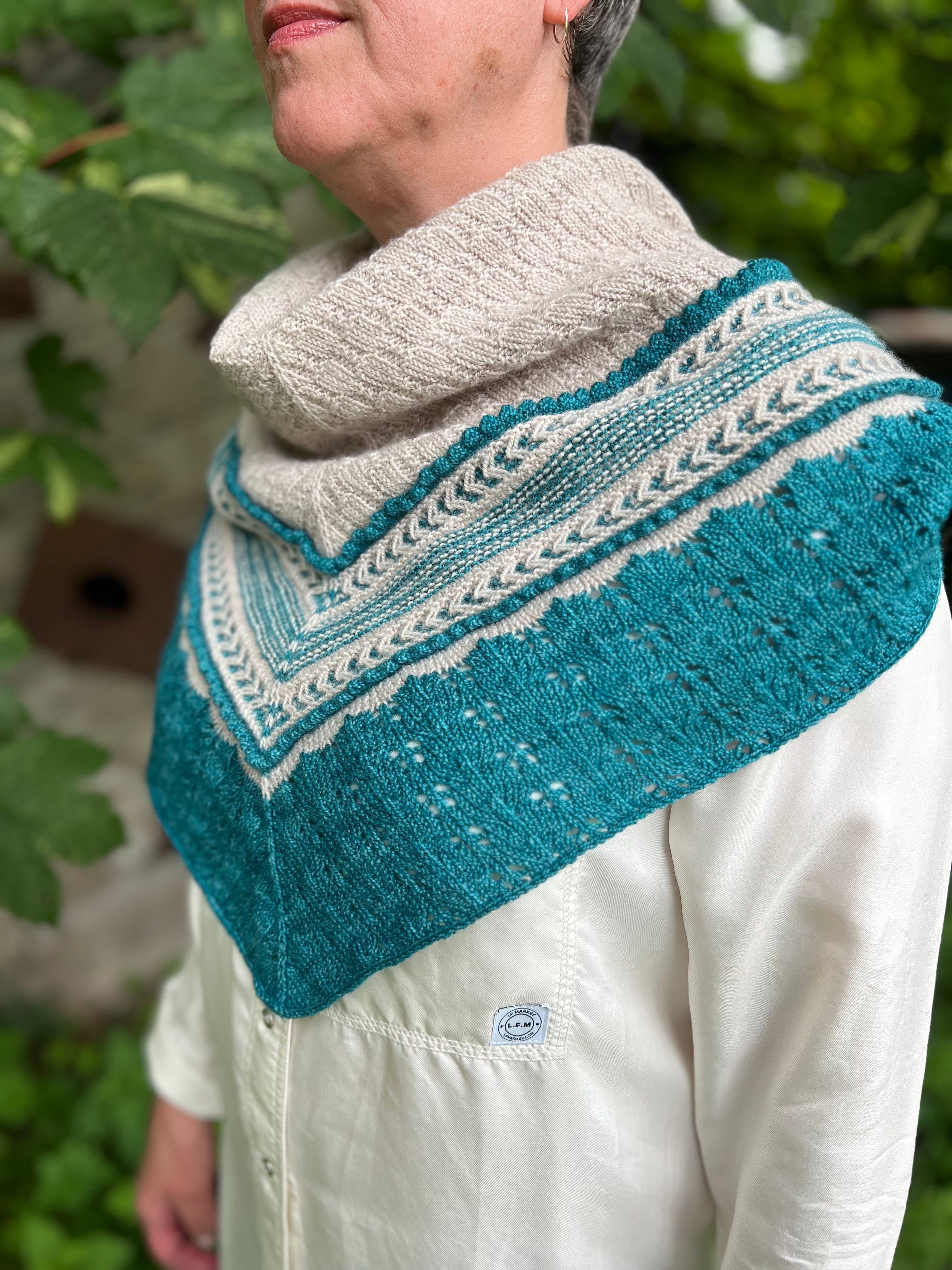 Salvia Sollys Shawl kit by Twinset & Purl