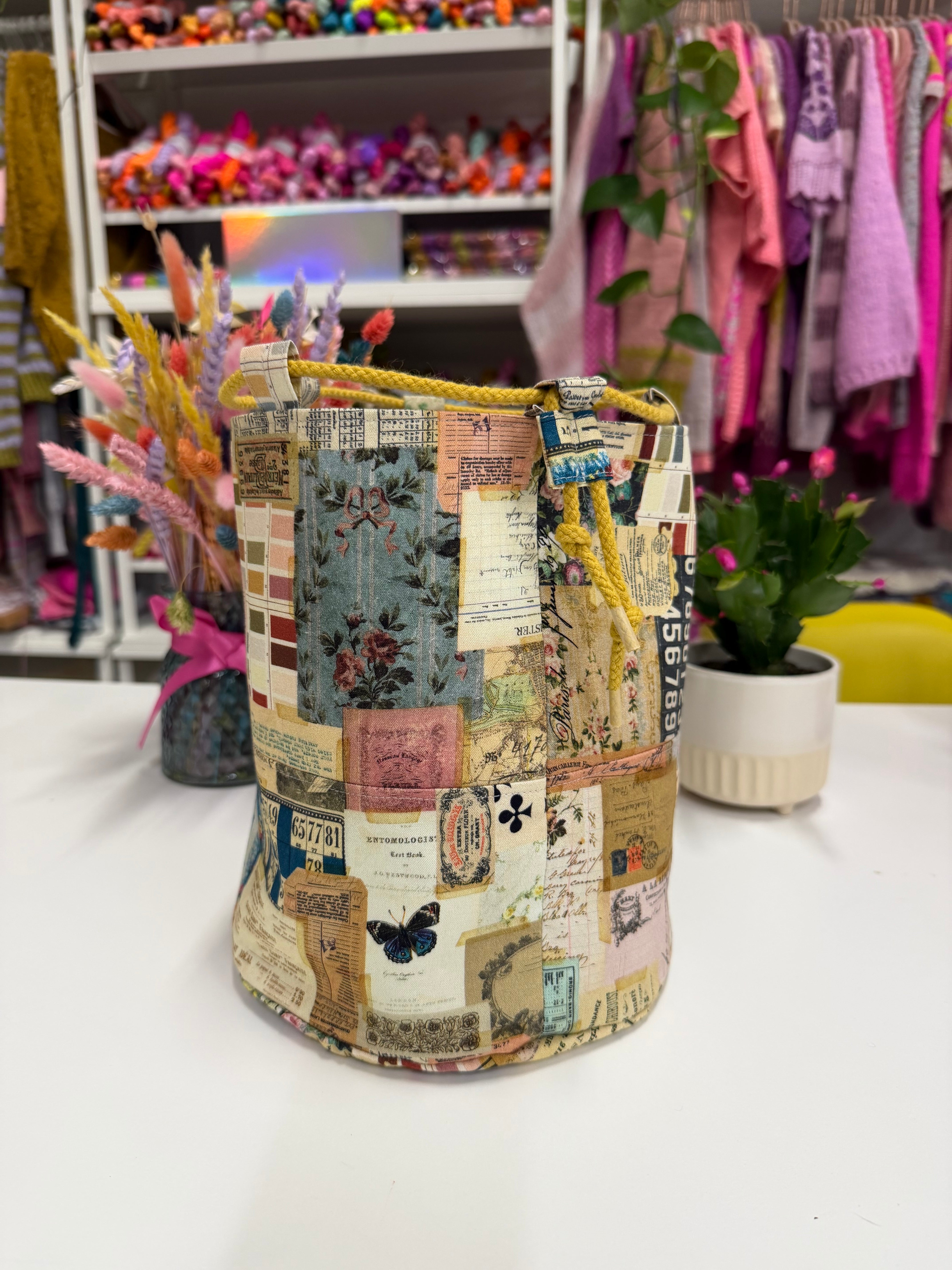 Made to order - Project Bag Style 05 - Journal Patchwork