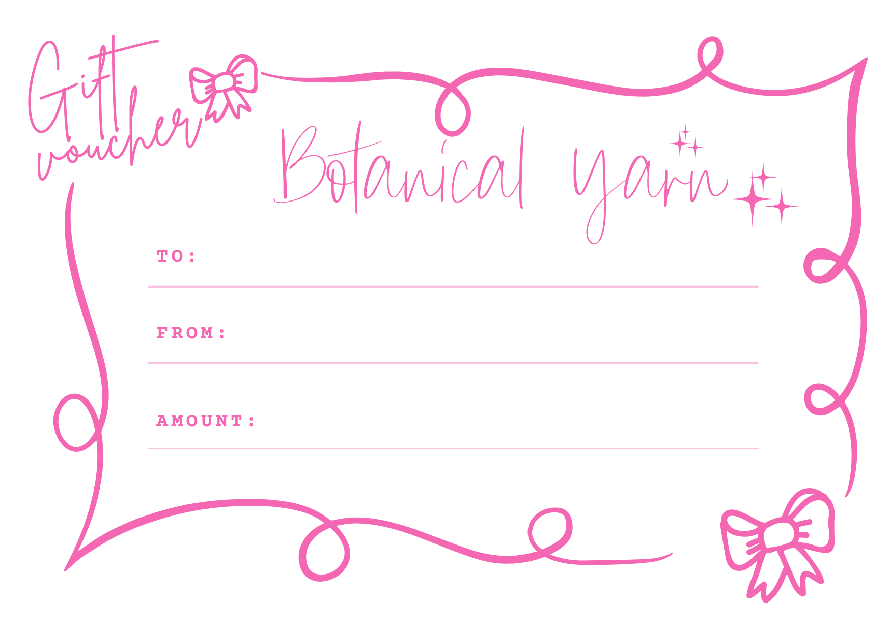 Botanical Yarn Gift Card