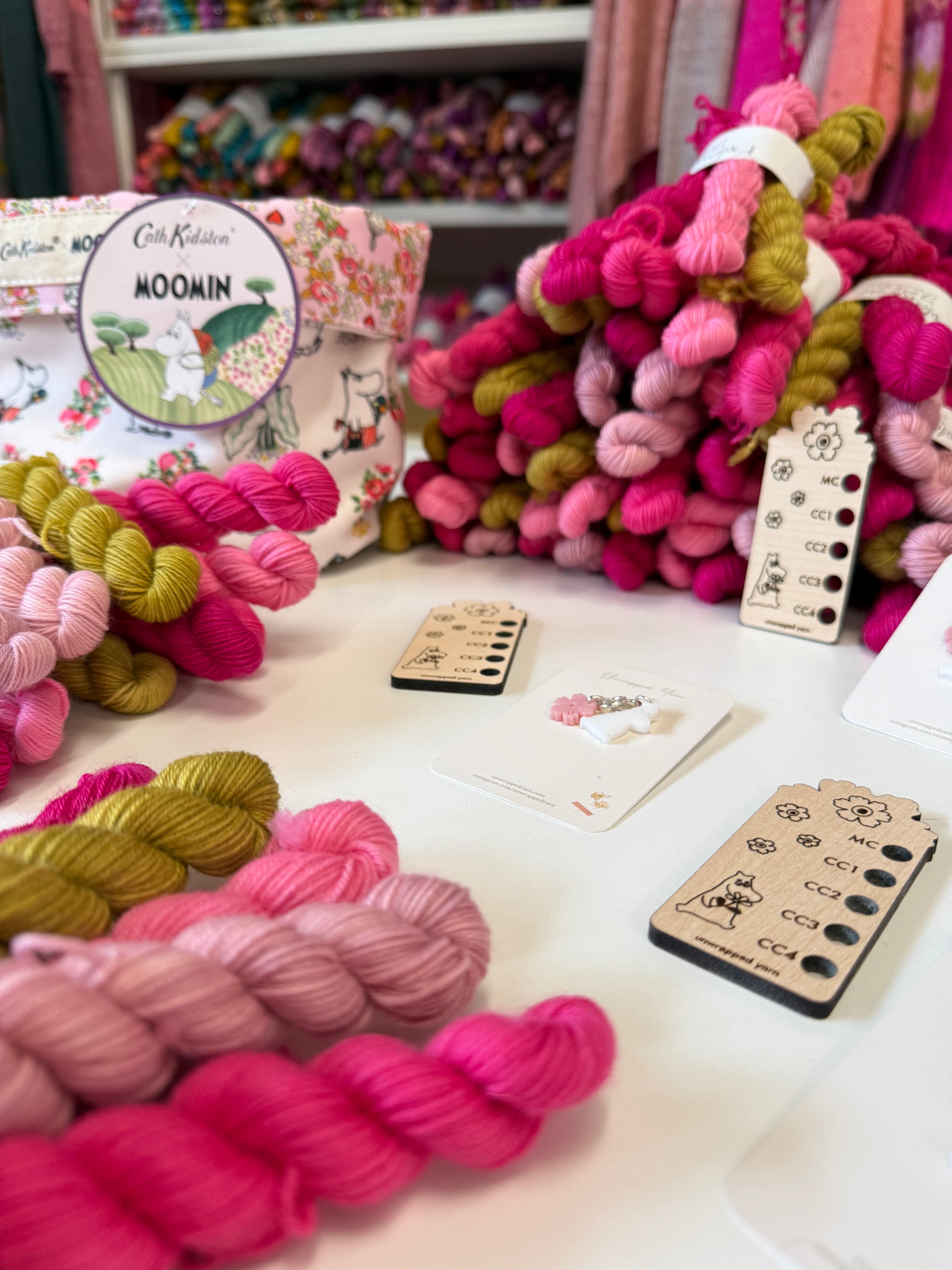 Ready to ship - Spare Cath Kidston Moomin Club 5 x 20g Mini Skein Set