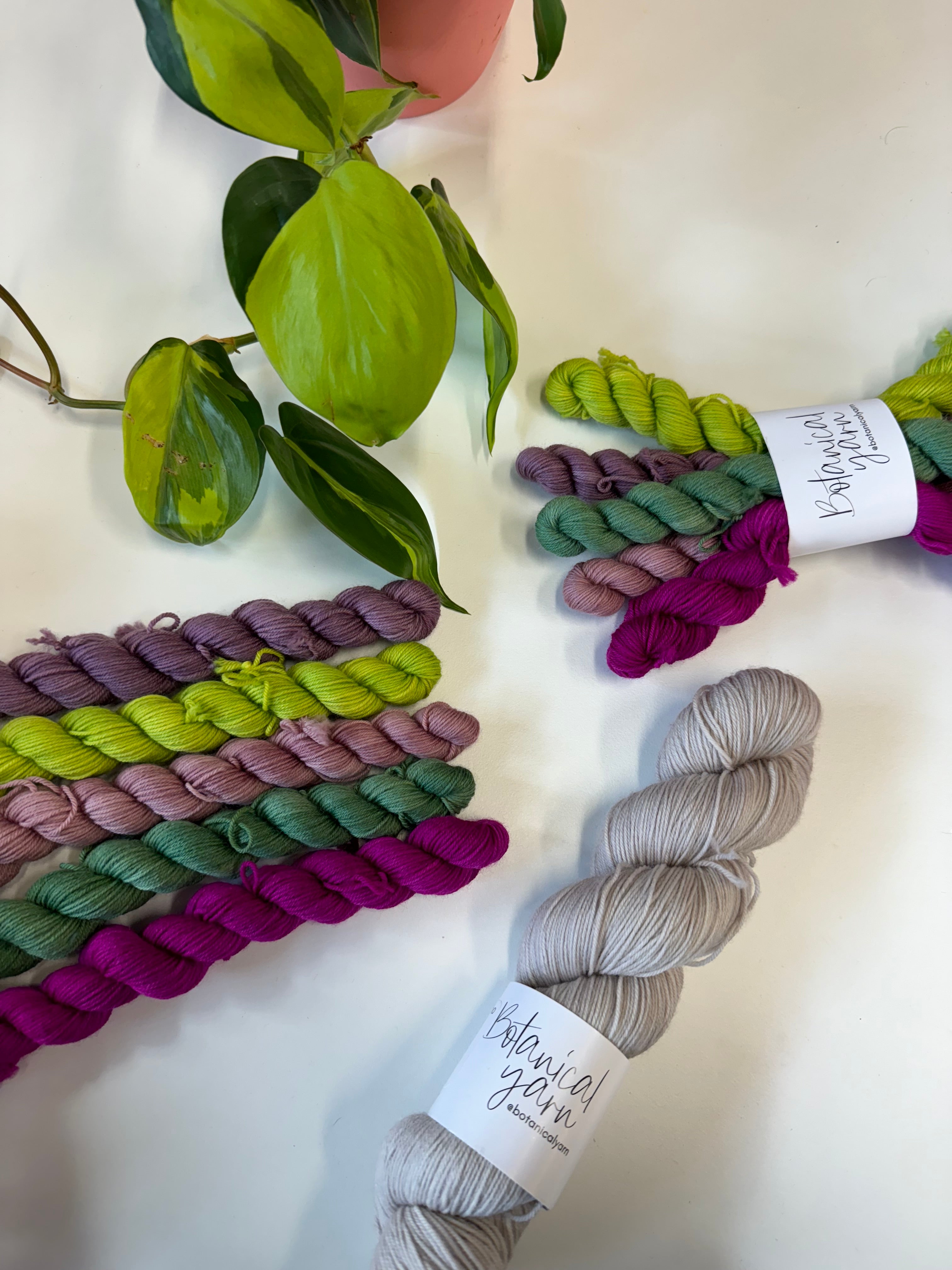 Botanical Doodle Kit - Single Sided Cowl Kit - Pacific Knit Co