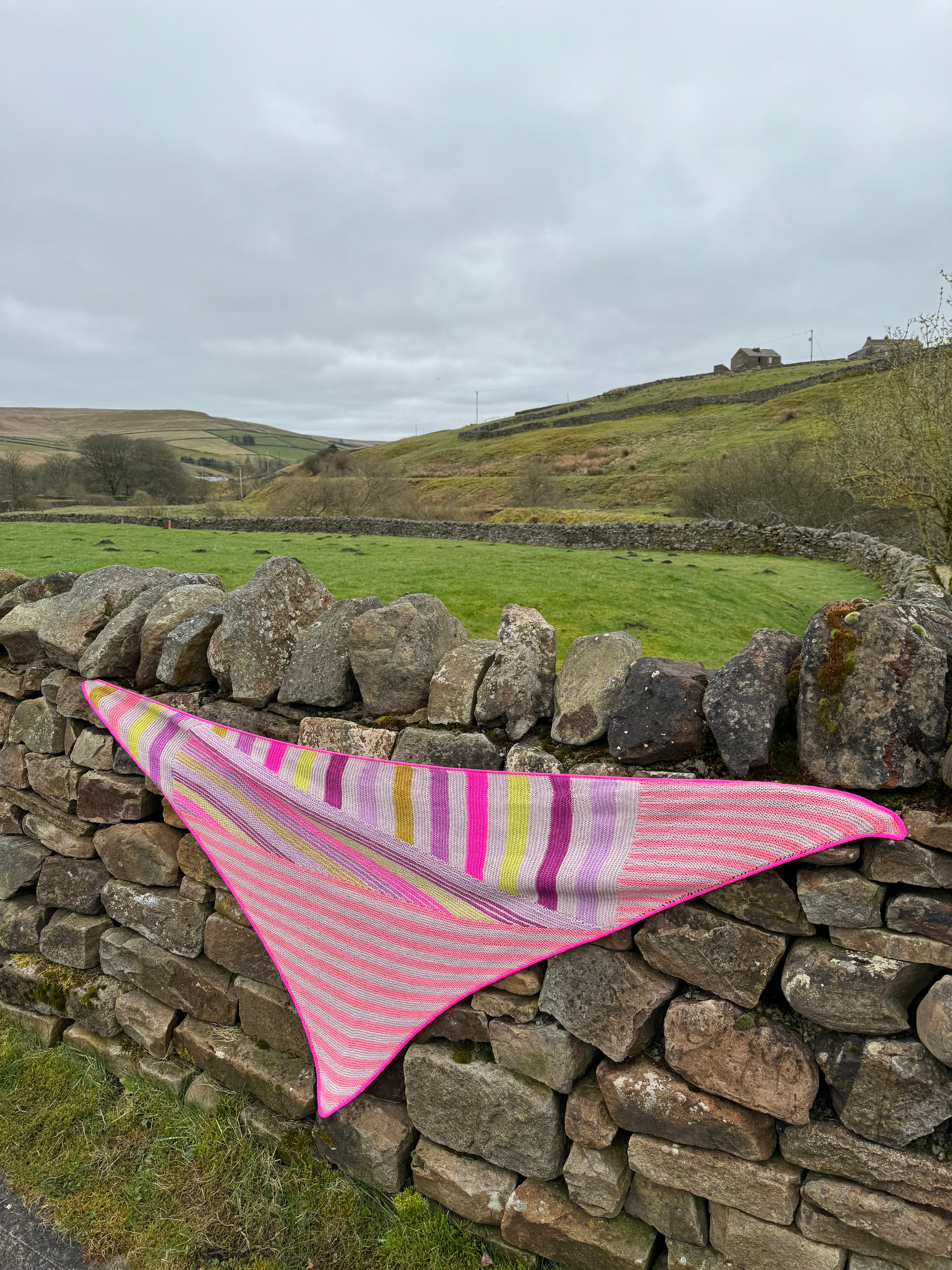 Stripeometry Shawl kit by Stephen West