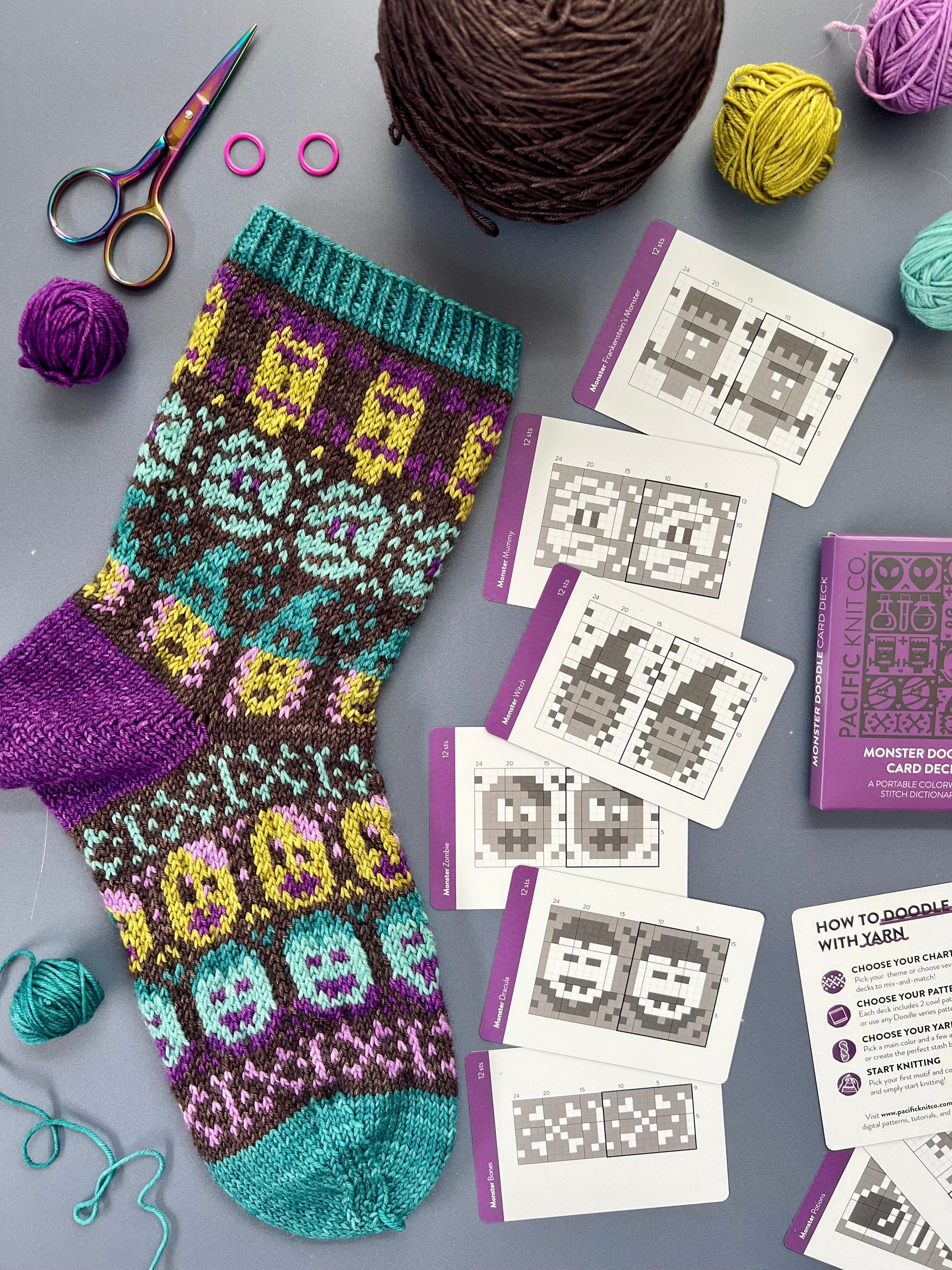 Monster Doodle Card Deck (expansion) by Pacific Knit Co