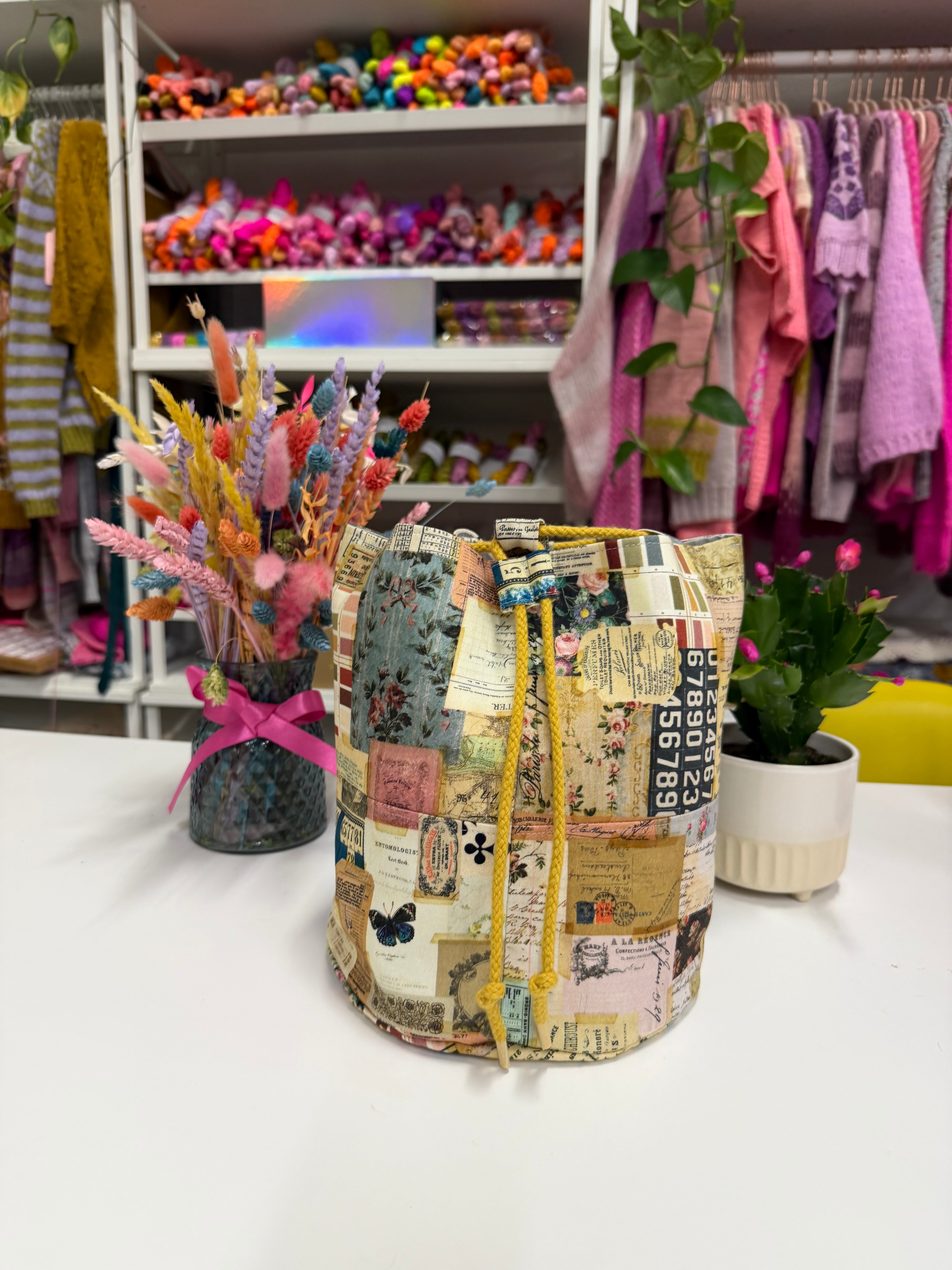 Made to order - Project Bag Style 05 - Journal Patchwork