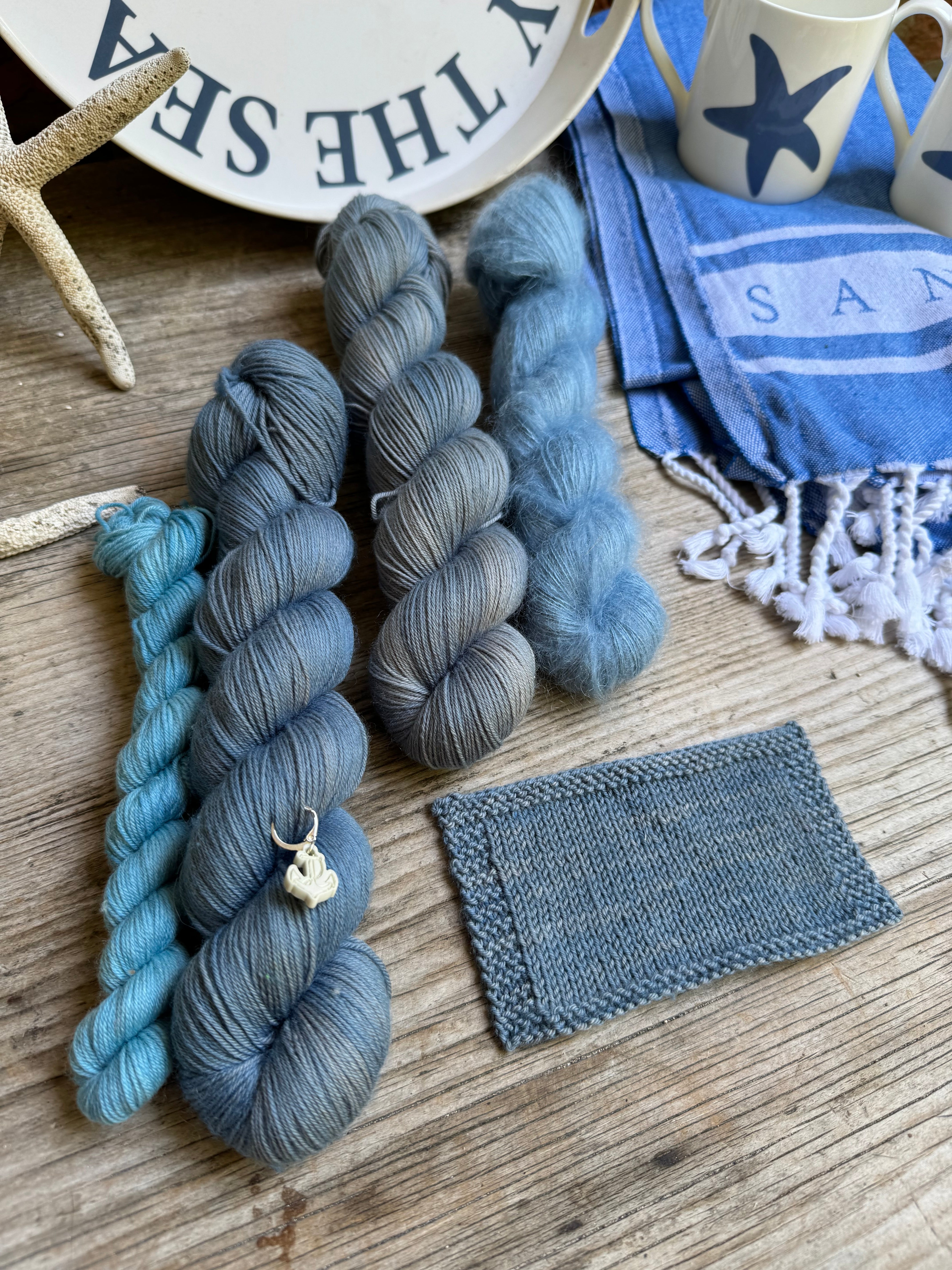 Dyed to order - Yorkshire Coast Collection - Runswick Bay Sock Set