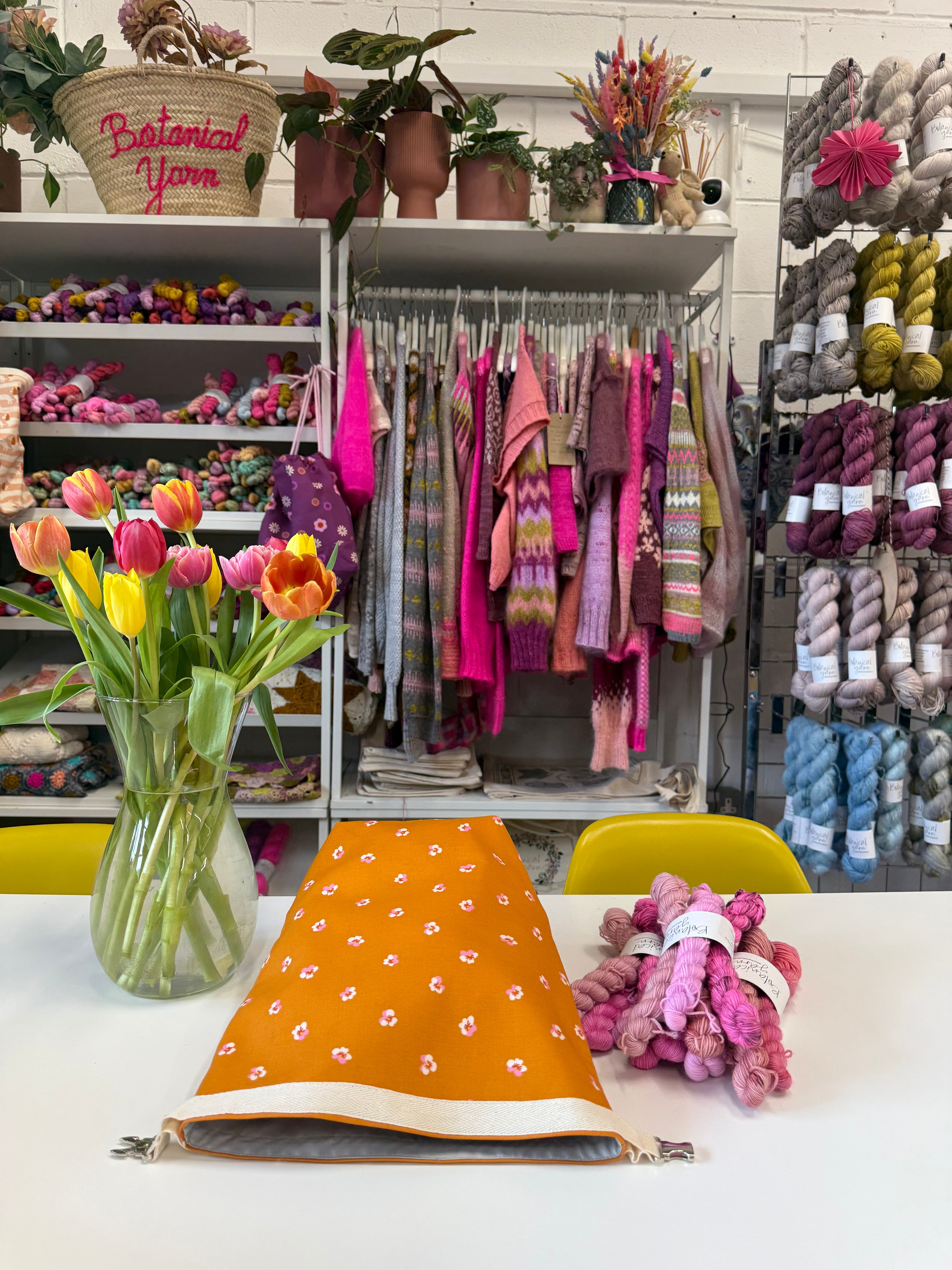 Made to order - Project Bag Style 04 - Roll Top - Viola