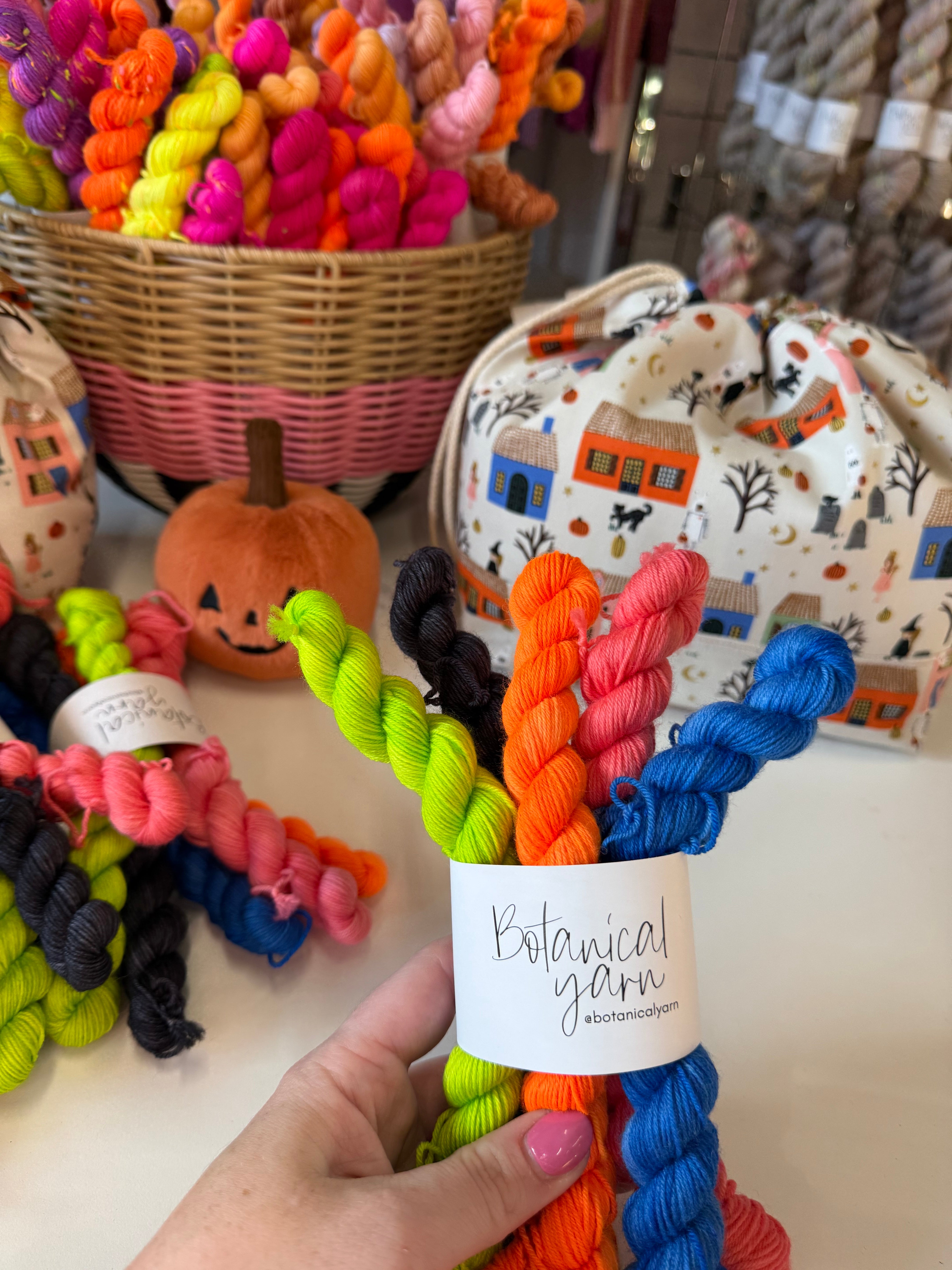 Ready to ship - Halloween Collection - Haunted Houses - 5 x 20g Mini Skein Set