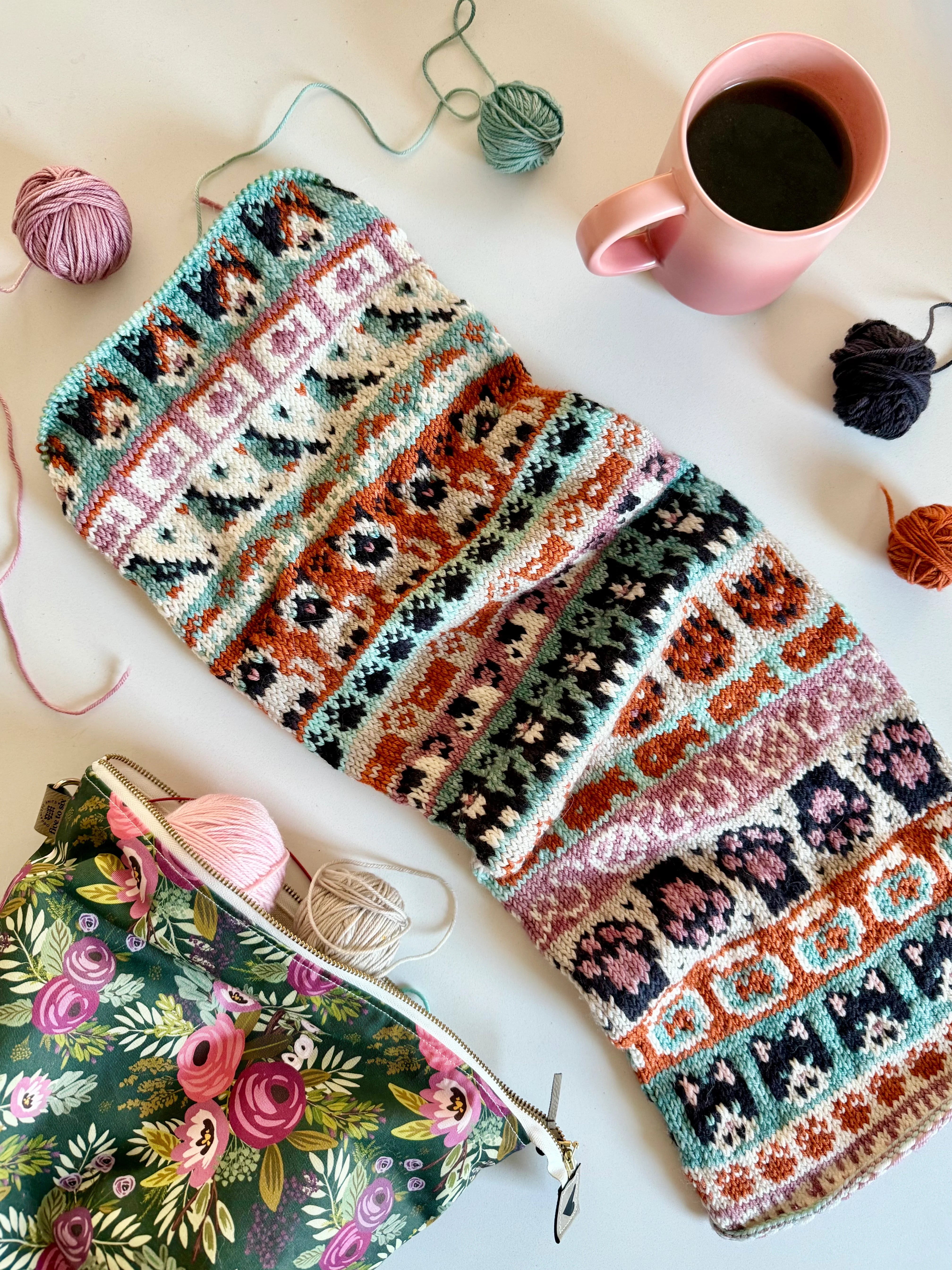 Cat Doodle Deck by Pacific Knit Co