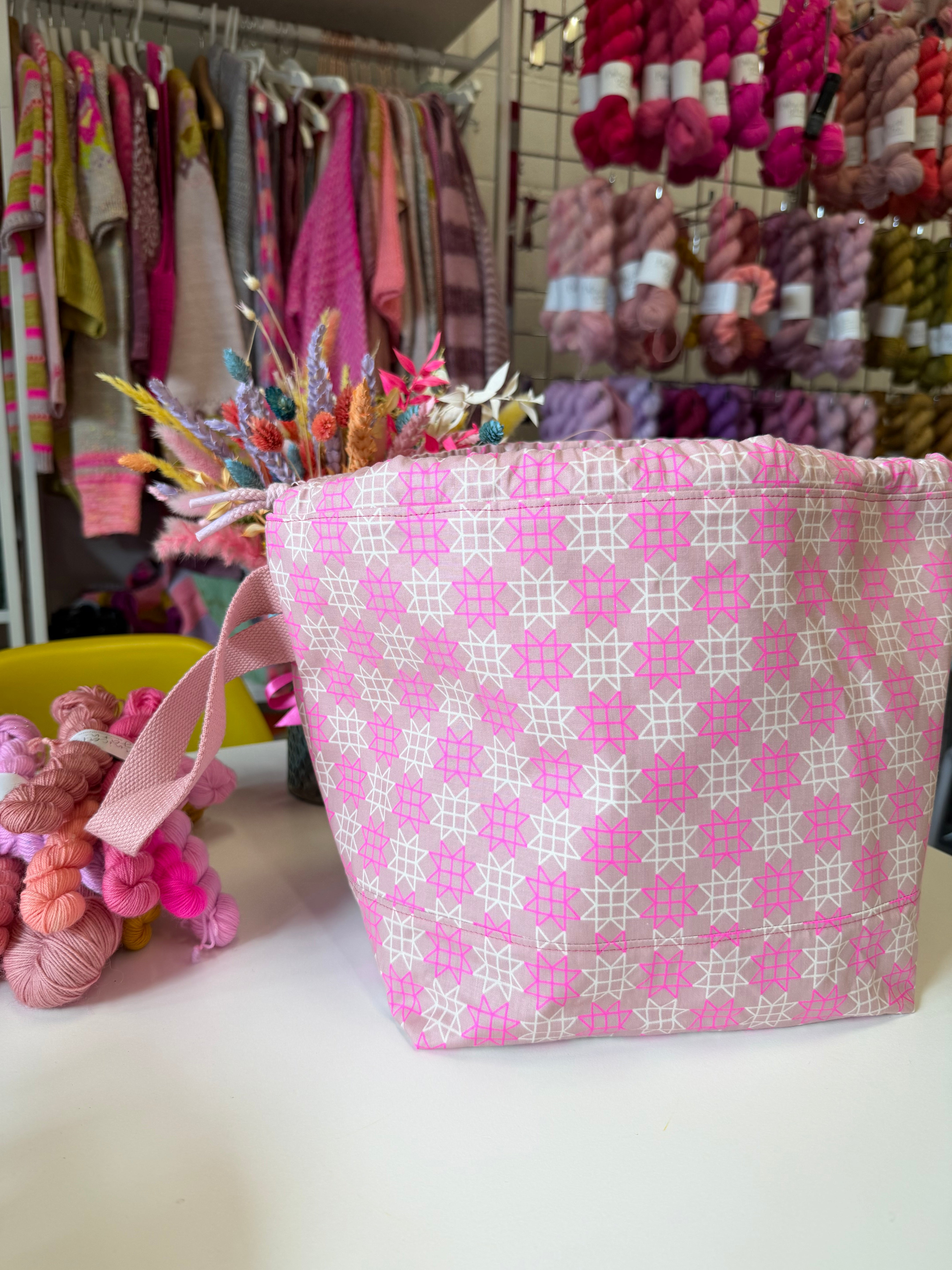 Made to order - Project Bag Style 01 - Quilt Stars