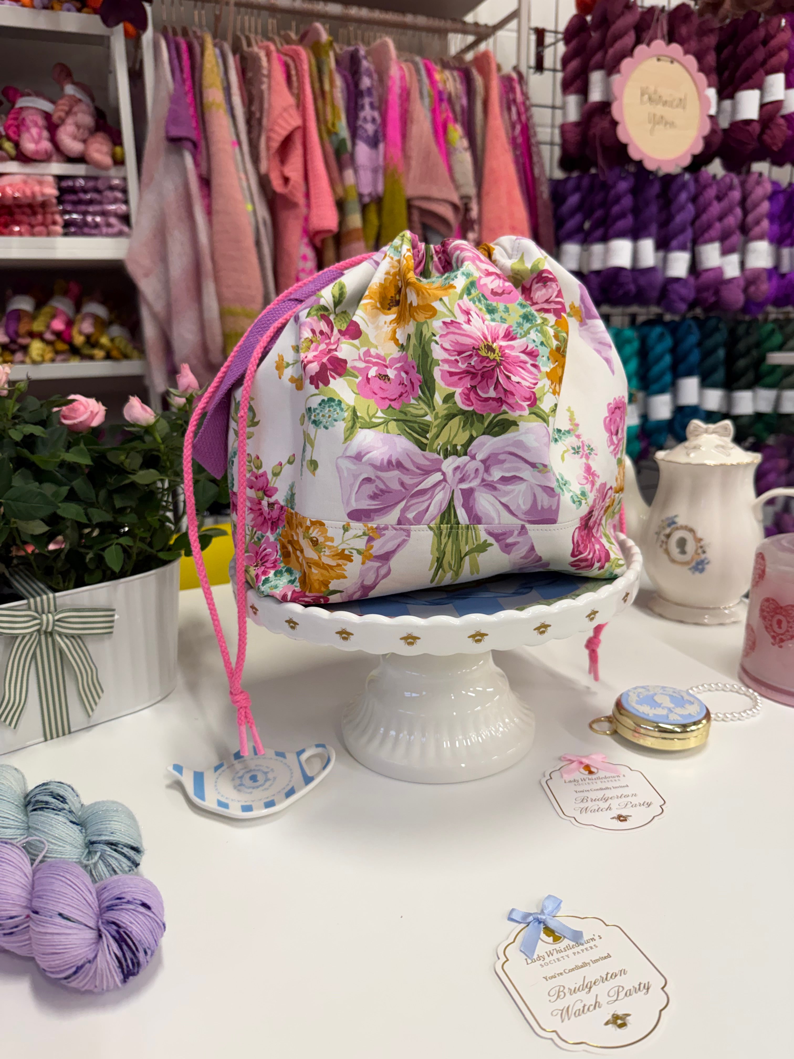 Made to order - Project Bag Style 01 - Liberty London Bridgerton Bouquet