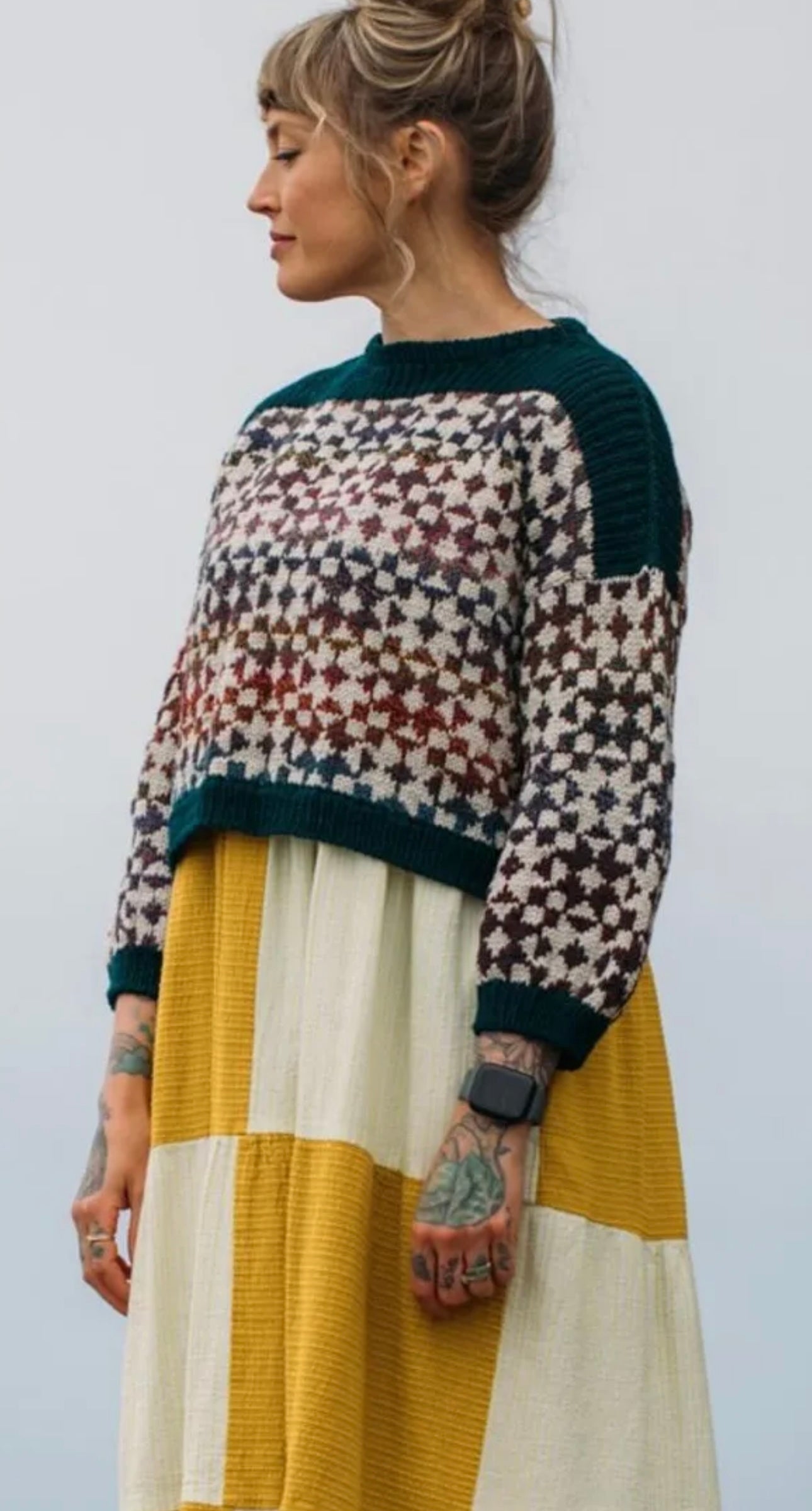 Andrea Mowry Rhinebeck Framed Sweater – botanical yarn