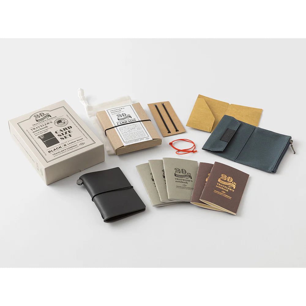 PREORDER - TRAVELER'S Notebook 20th Anniversary Set Black