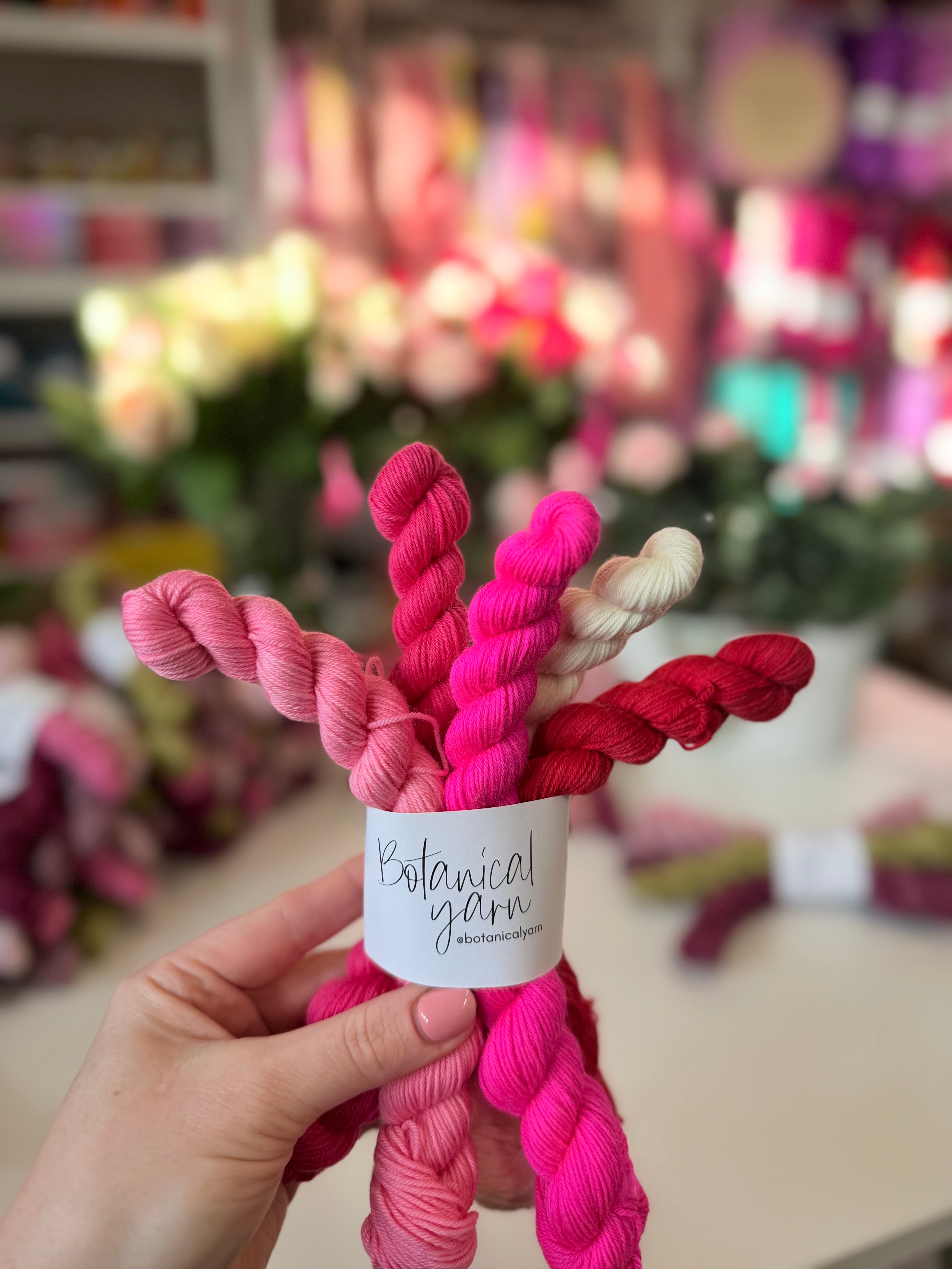 Neon Valentine mini skein set