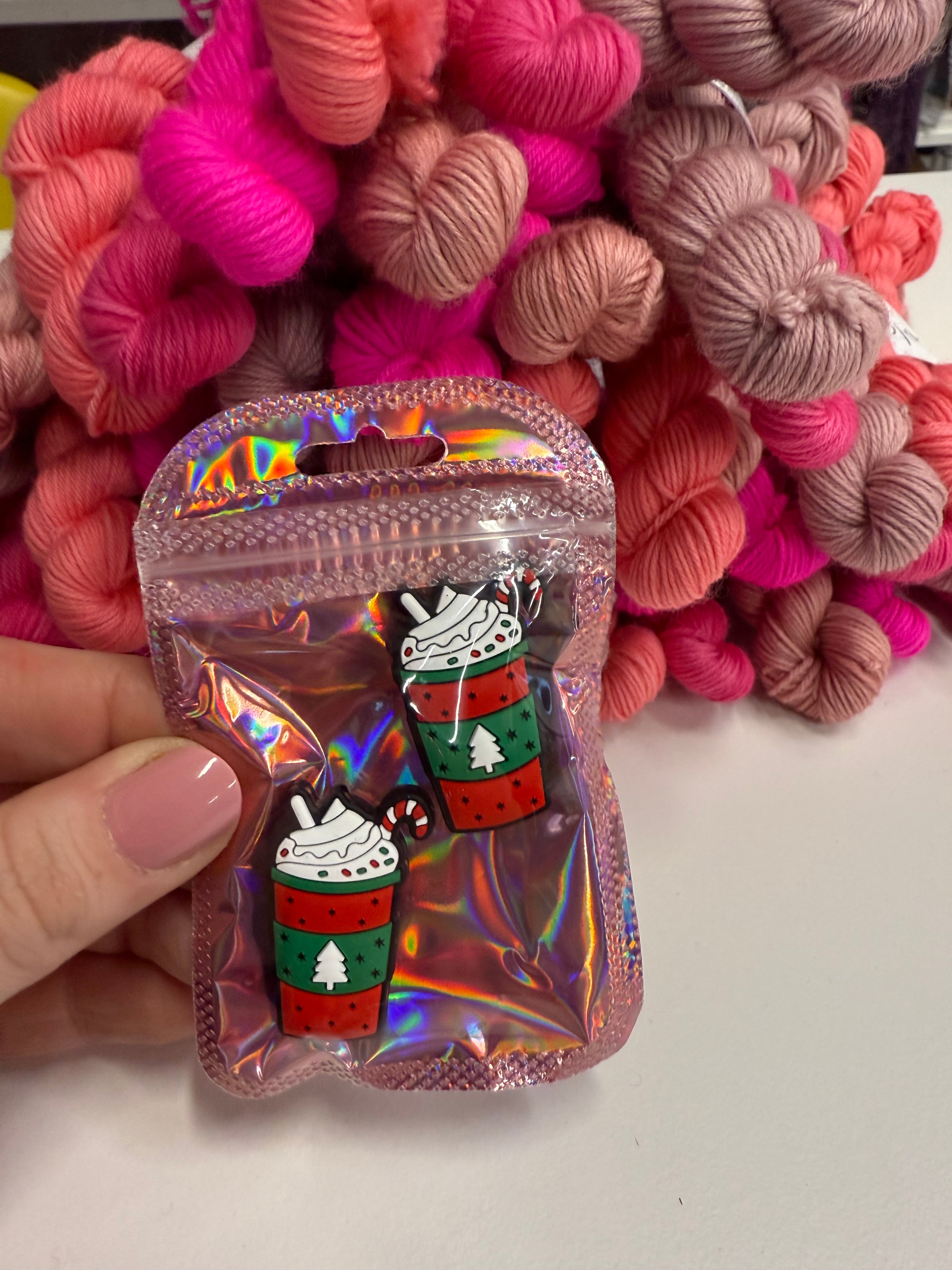 Festive / Christmas Knitting needle stitch stoppers