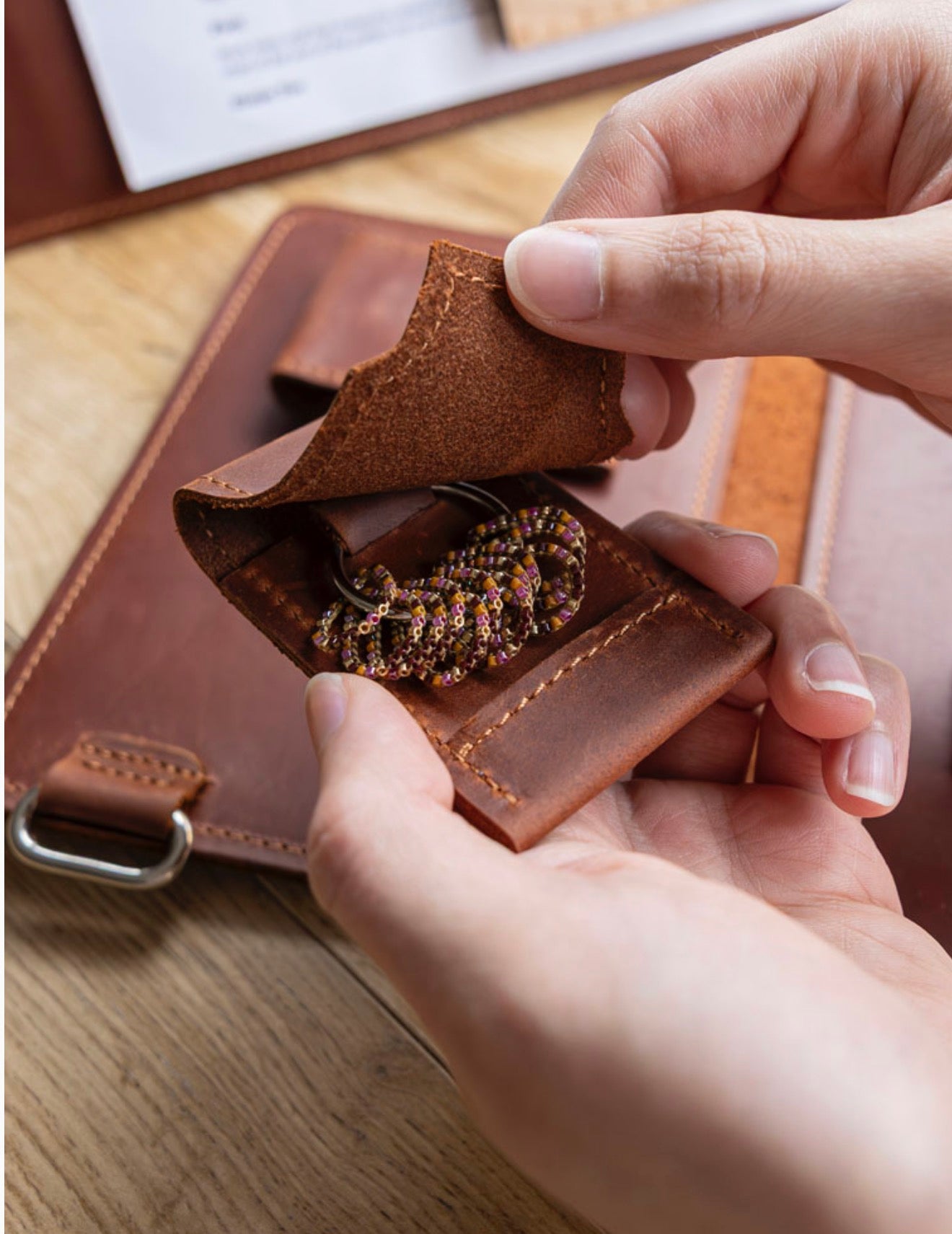 PREORDER - Thread & Maple - Leather Magnetic Matchlet