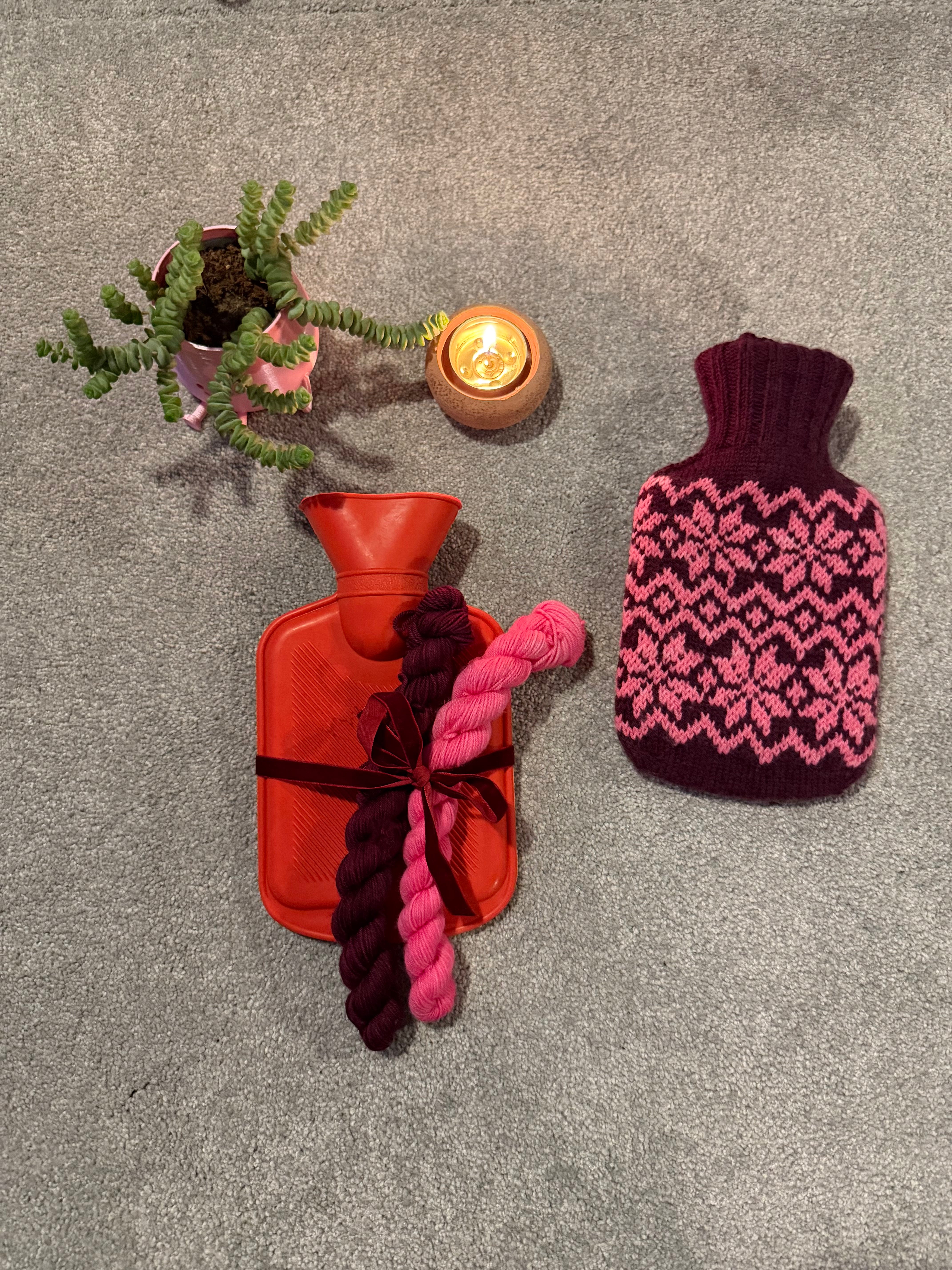 Winter Warmer Hot Water Bottle Cover Kit