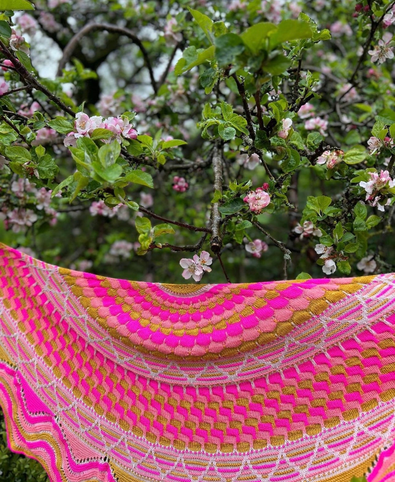 Bubbly Blossoms Shawl Kit by Stephen West